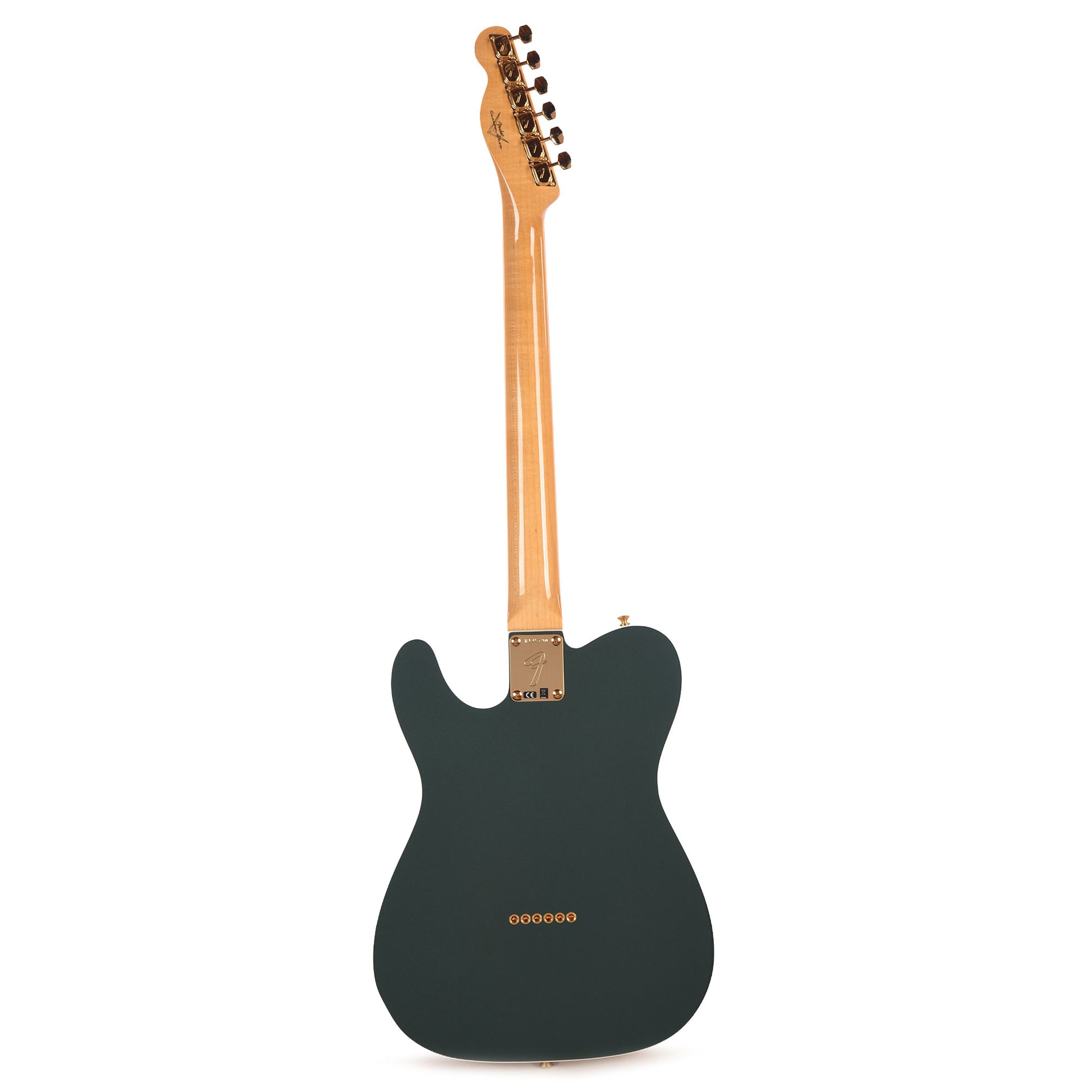 Fender Custom Shop 1968 Custom Telecaster "Chicago Special" NOS Sherwood Green Metallic Top & Back w/Aztec Gold Side Electric Guitars / Solid Body