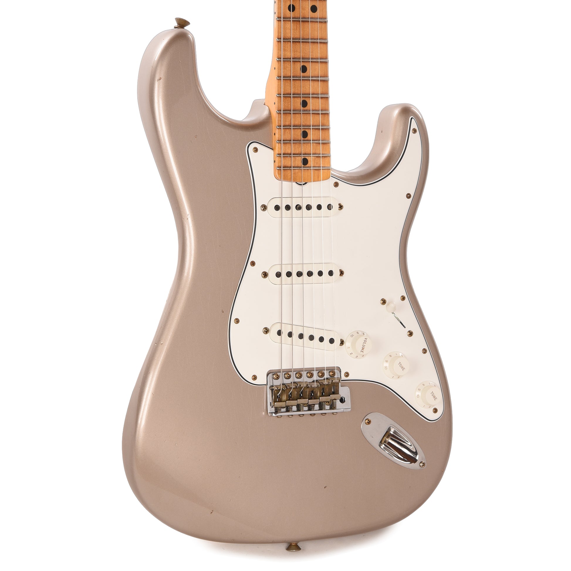 Fender Custom Shop 1969 Stratocaster Journeyman Relic Faded Shoreline Gold Electric Guitars / Solid Body