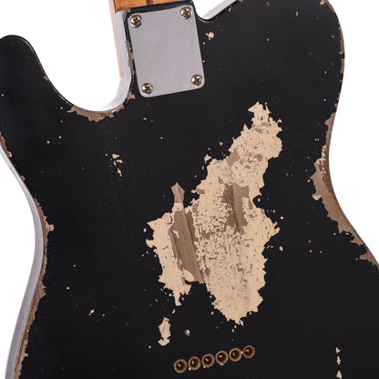 Fender Custom Shop 1974/51 Nocaster Heavy Relic Black/Nocaster Blonde Master Built by David Brown w/CuNiFe Humbucker Electric Guitars / Solid Body