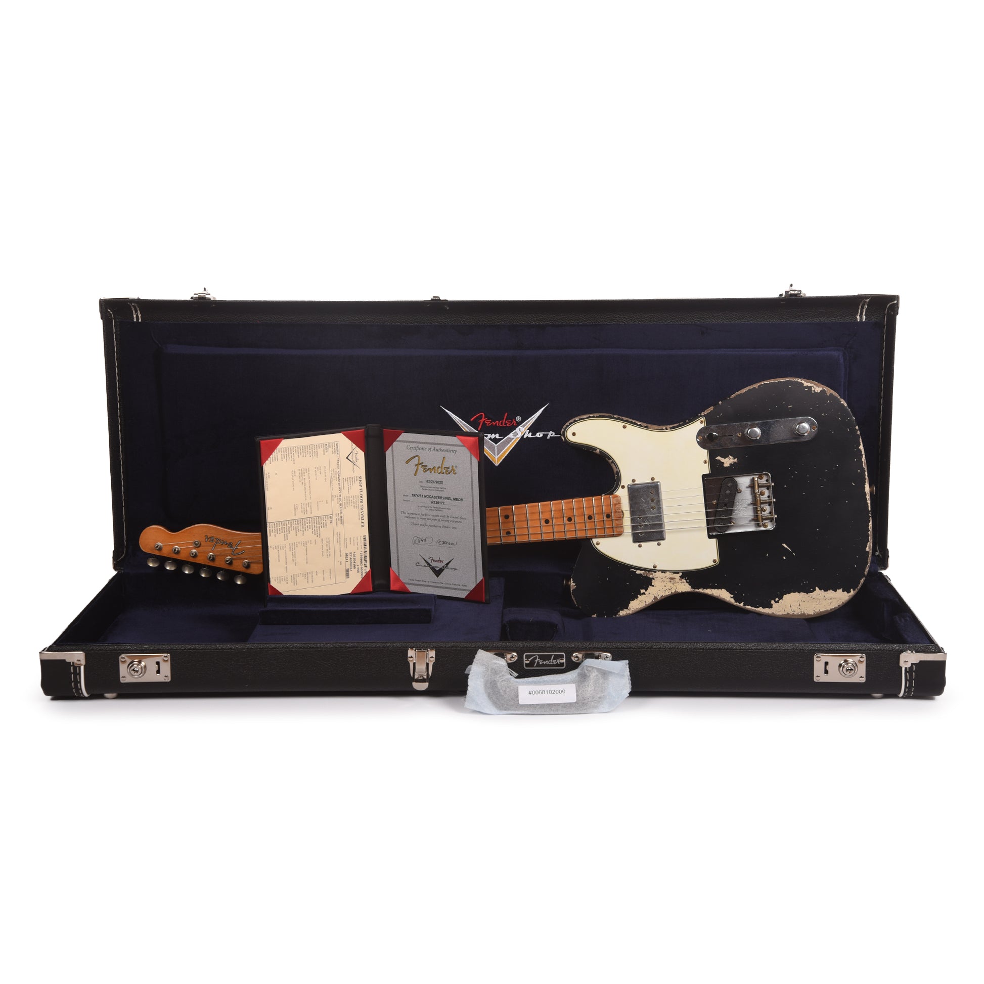 Fender Custom Shop 1974/51 Nocaster Heavy Relic Black/Nocaster Blonde Master Built by David Brown w/CuNiFe Humbucker Electric Guitars / Solid Body