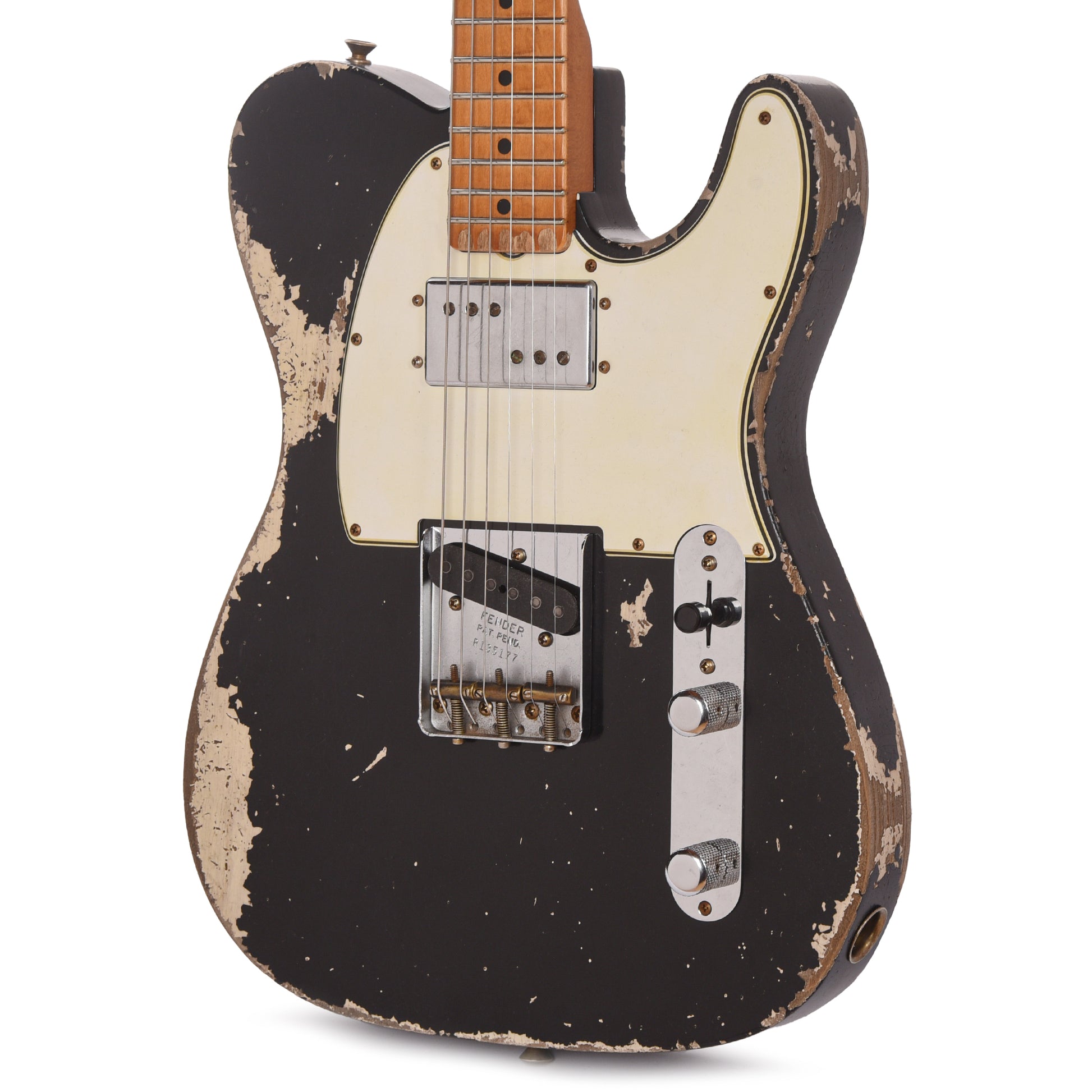 Fender Custom Shop 1974/51 Nocaster Heavy Relic Black/Nocaster Blonde Master Built by David Brown w/CuNiFe Humbucker Electric Guitars / Solid Body