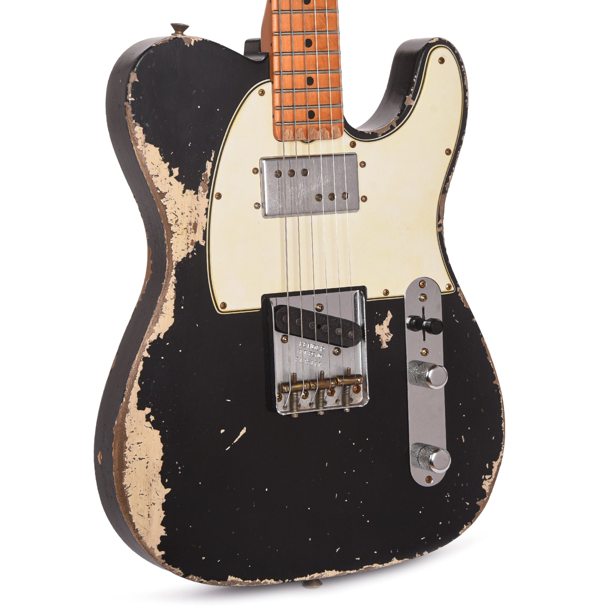 Fender Custom Shop 1974/51 Nocaster Heavy Relic Black/Nocaster Blonde Master Built by David Brown w/CuNiFe Humbucker Electric Guitars / Solid Body