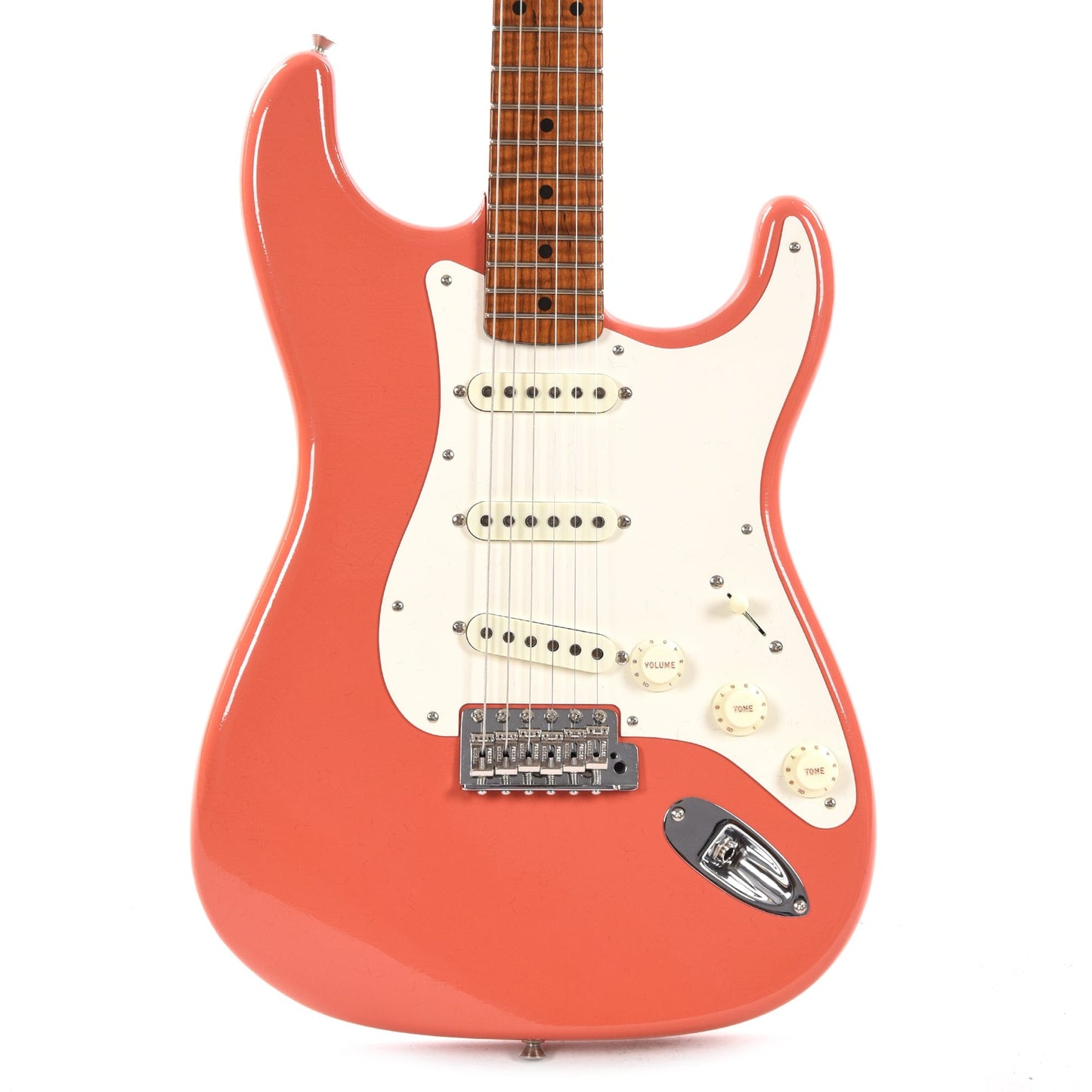 Fender Custom Shop 2023 Limited Edition Roasted '50s Stratocaster Deluxe Closet Classic Faded Aged Tahitian Coral Electric Guitars / Solid Body