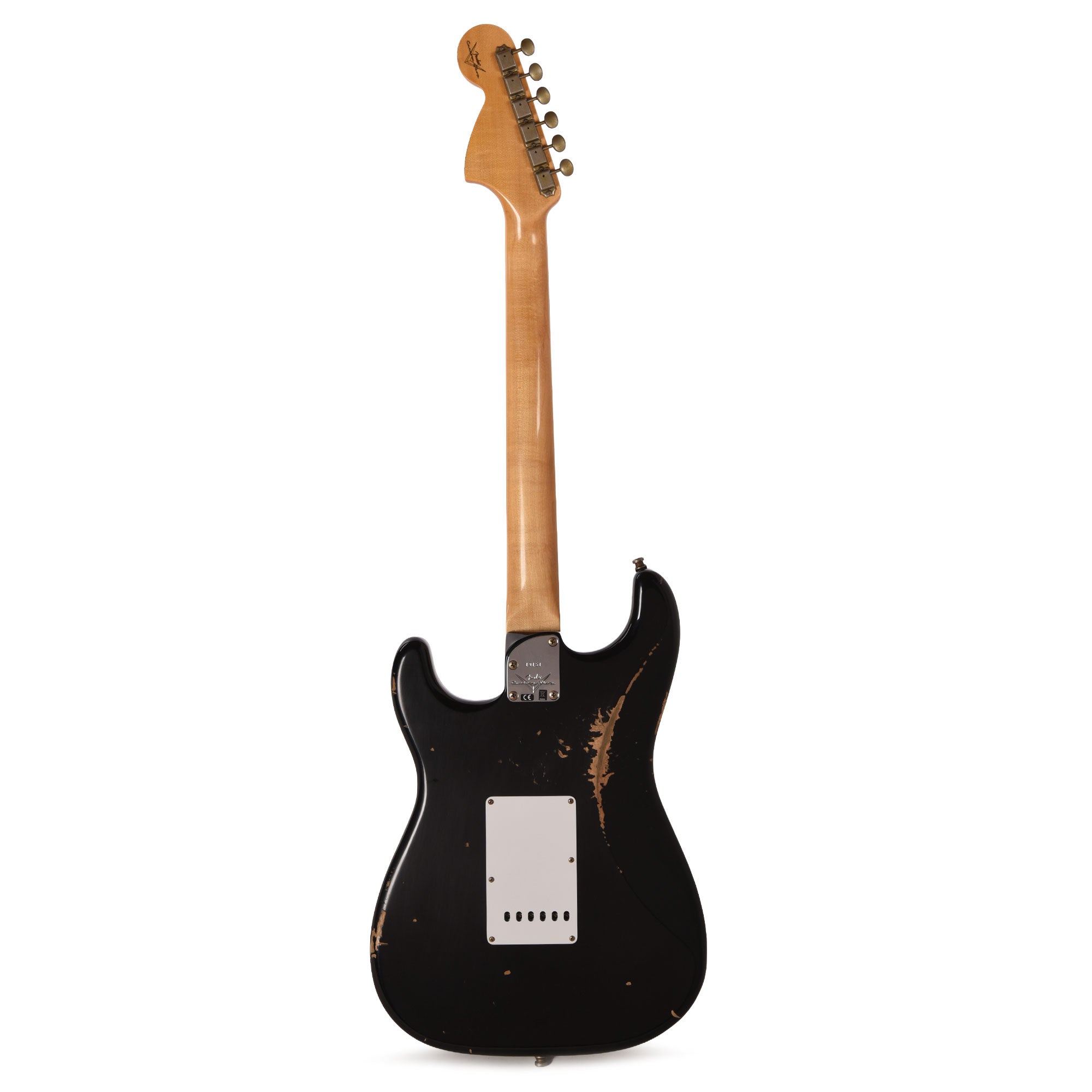 Fender Custom Shop 2025 Strat Pro Relic Black Electric Guitars / Solid Body