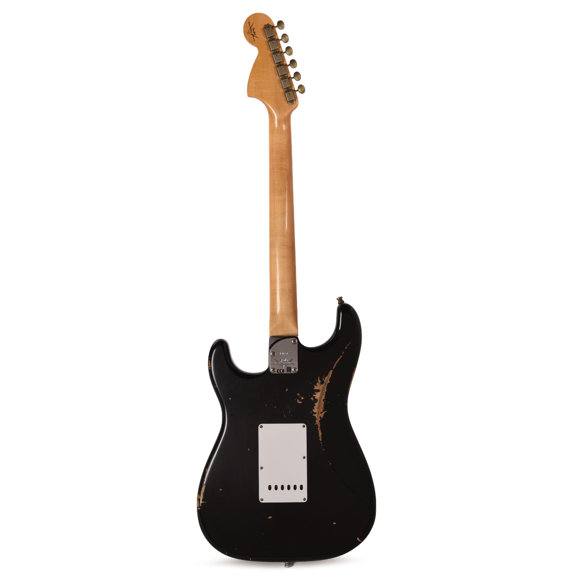 Fender Custom Shop 2025 Strat Pro Relic Black Electric Guitars / Solid Body