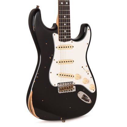 Fender Custom Shop 2025 Strat Pro Relic Black Electric Guitars / Solid Body