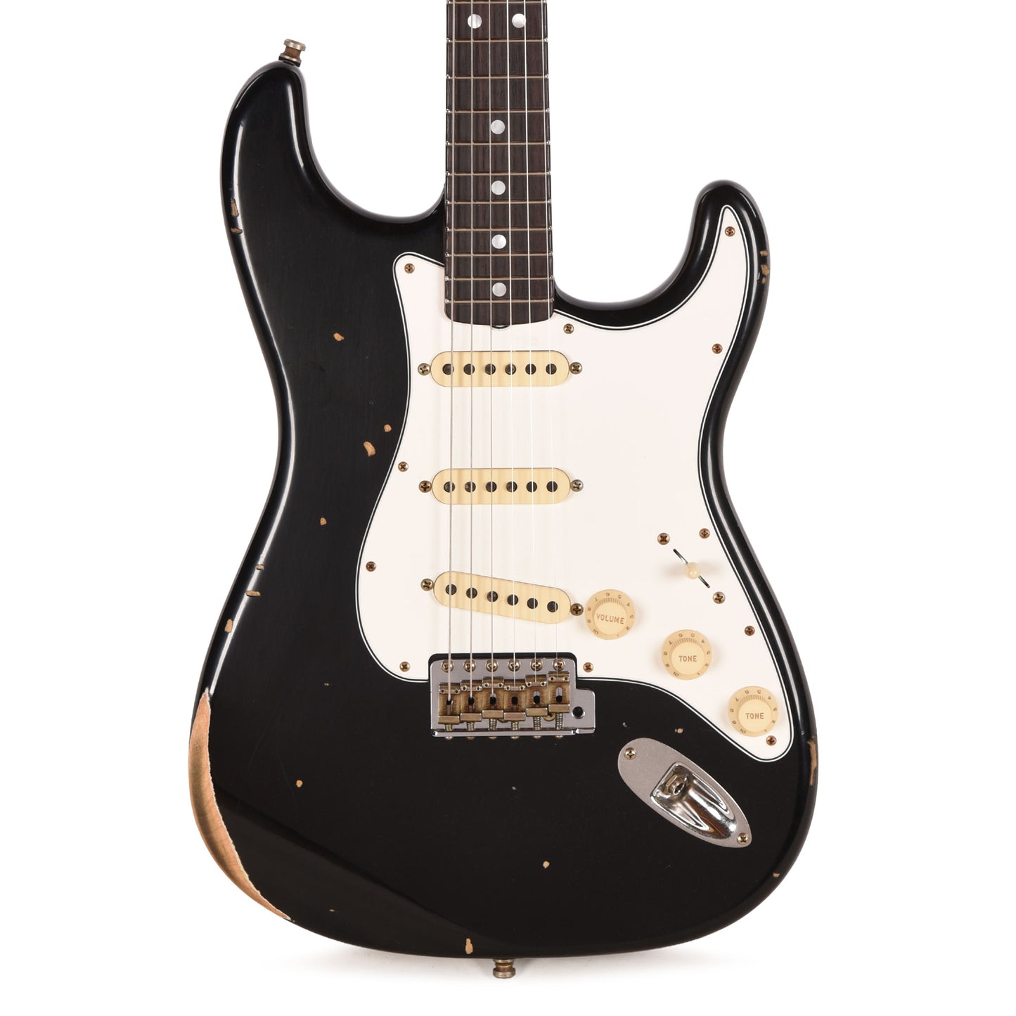 Fender Custom Shop 2025 Strat Pro Relic Black Electric Guitars / Solid Body