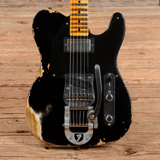Fender Custom Shop 50's Vibra Tele Heavy Relic Black 2019 Electric Guitars / Solid Body