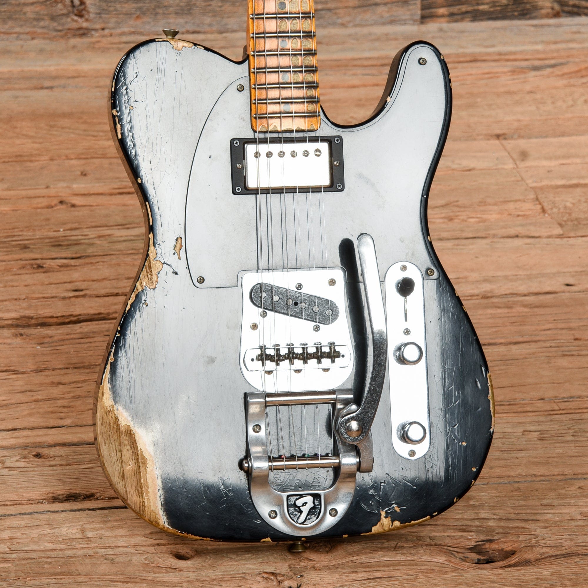 Fender Custom Shop 50's Vibra Tele Heavy Relic Black 2019 Electric Guitars / Solid Body