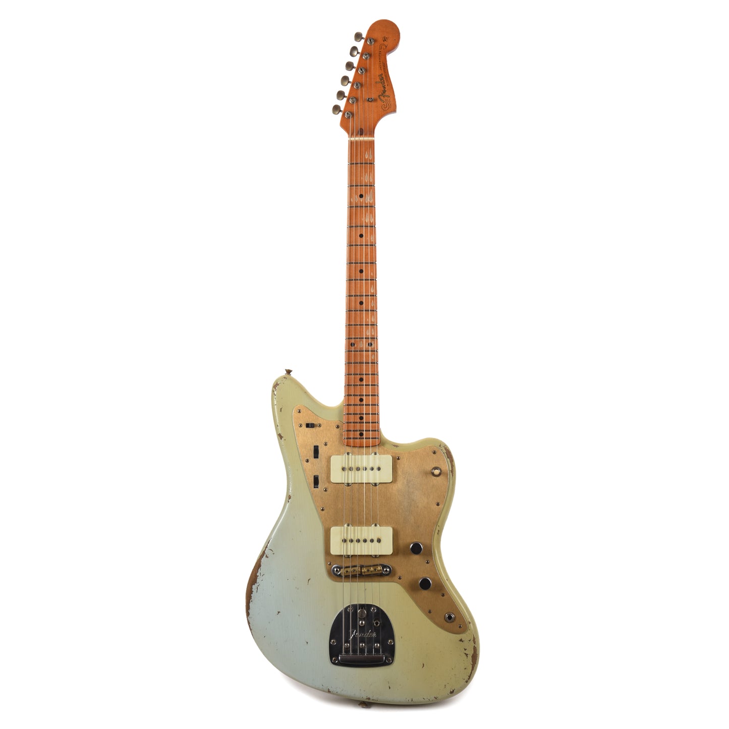 Fender Custom Shop '50s 250K Jazzmaster Relic Faded Aged Sonic Blue Master Built by Levi Perry Electric Guitars / Solid Body