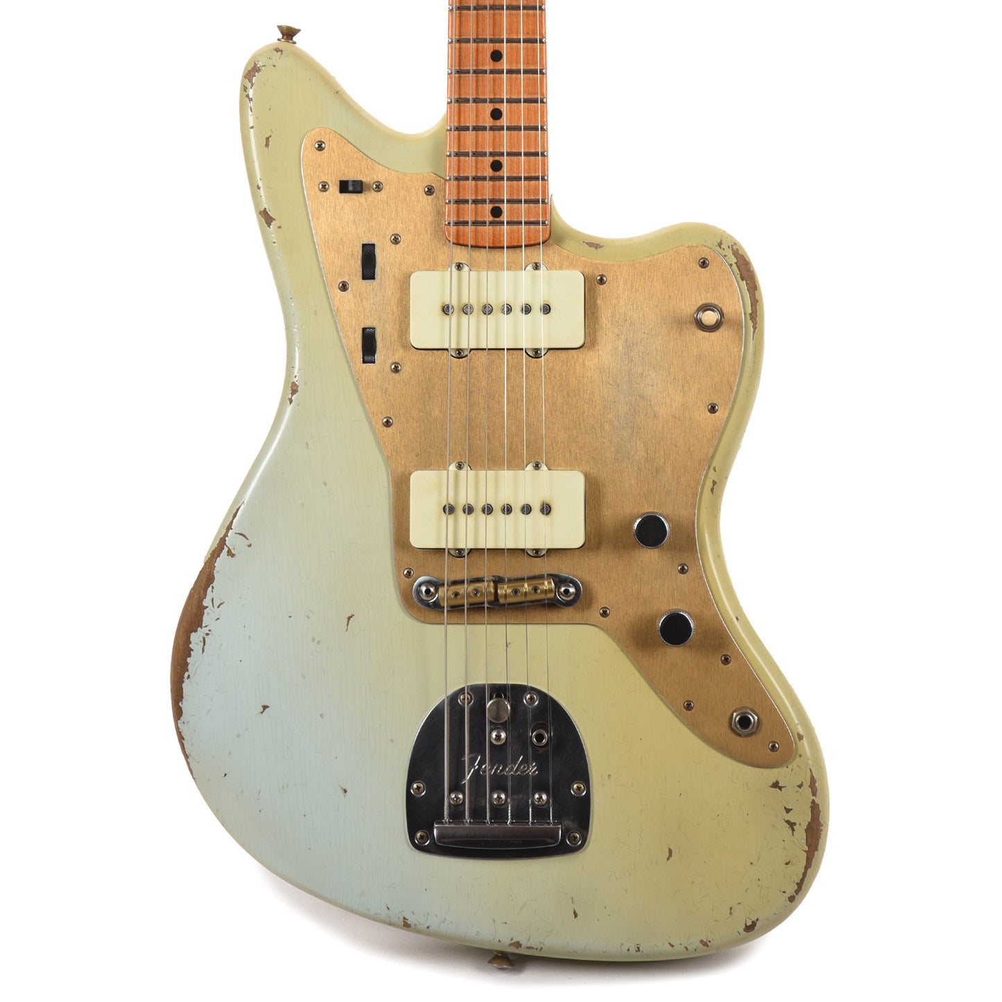 Fender Custom Shop '50s 250K Jazzmaster Relic Faded Aged Sonic Blue Master Built by Levi Perry Electric Guitars / Solid Body
