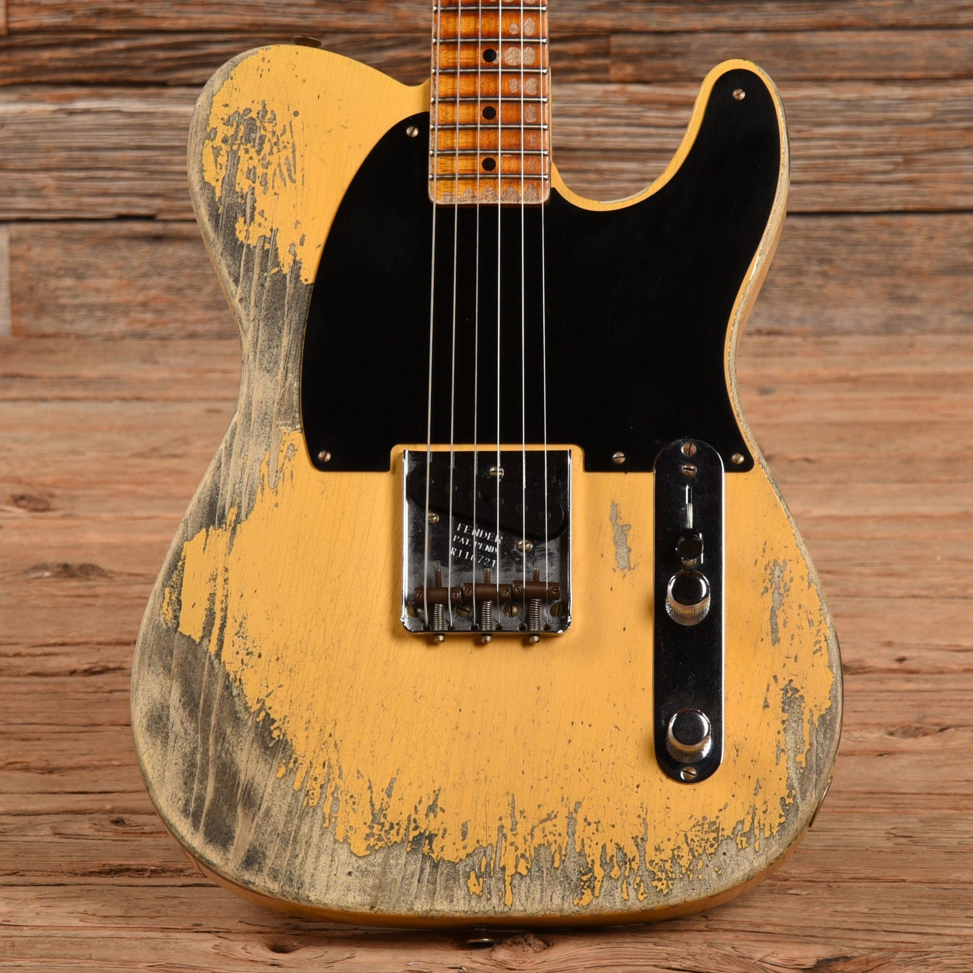 Fender Custom Shop 50s Pine Esquire Super Heavy Relic Butterscotch Blonde 2022 Electric Guitars / Solid Body