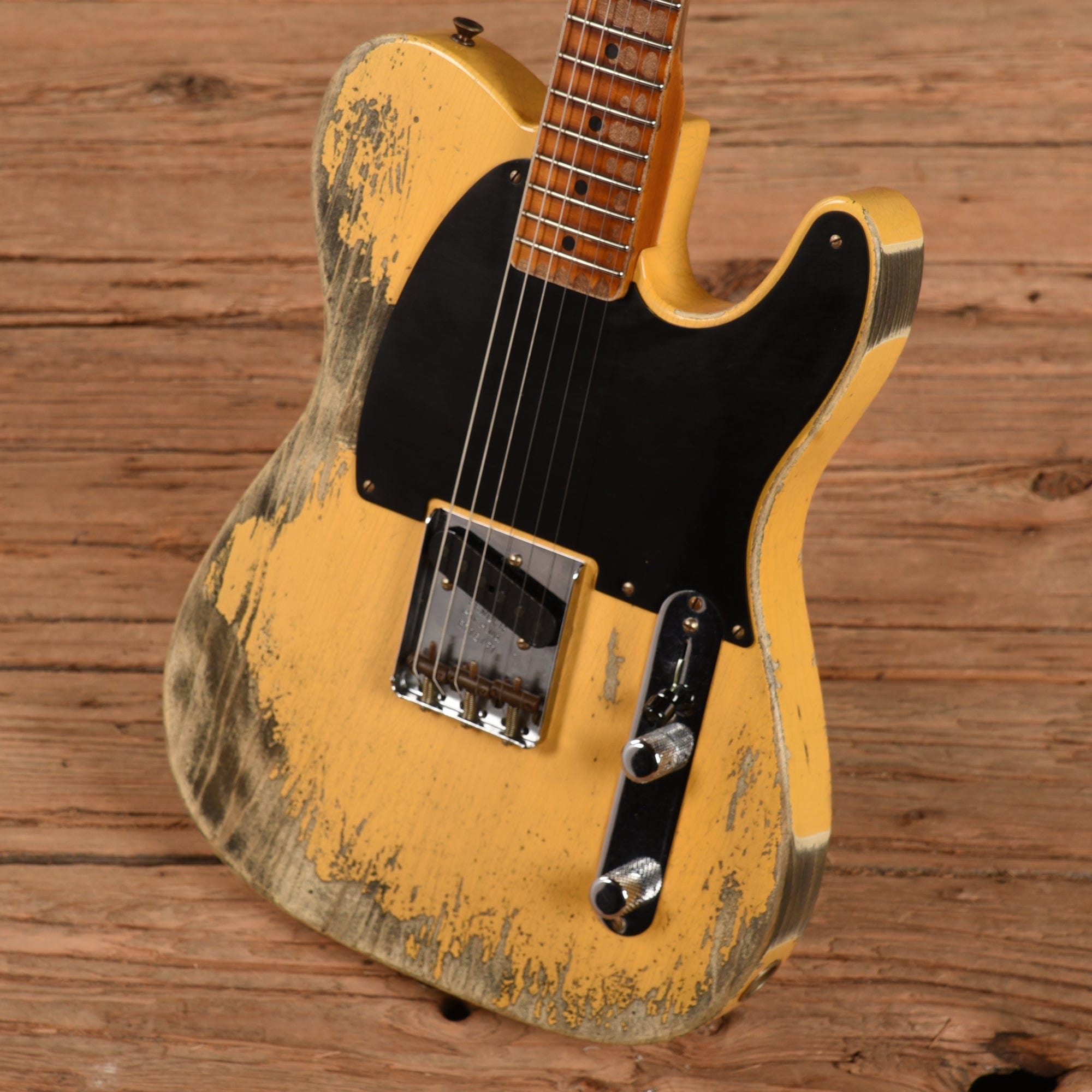 Fender Custom Shop 50s Pine Esquire Super Heavy Relic Butterscotch Blonde 2022 Electric Guitars / Solid Body