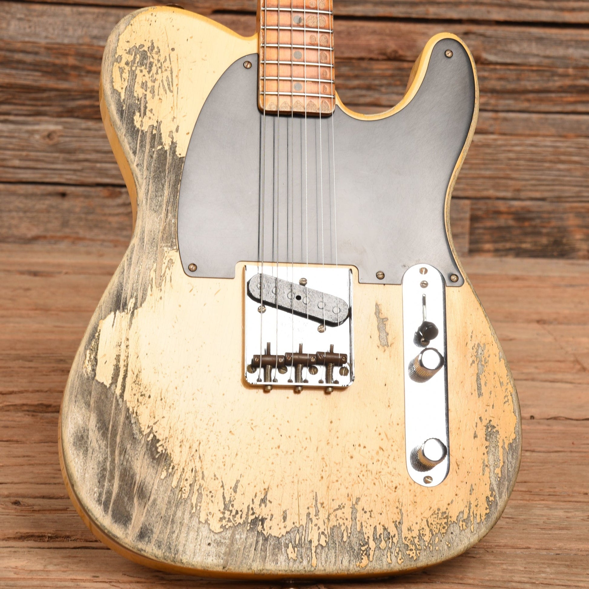 Fender Custom Shop 50s Pine Esquire Super Heavy Relic Butterscotch Blonde 2022 Electric Guitars / Solid Body
