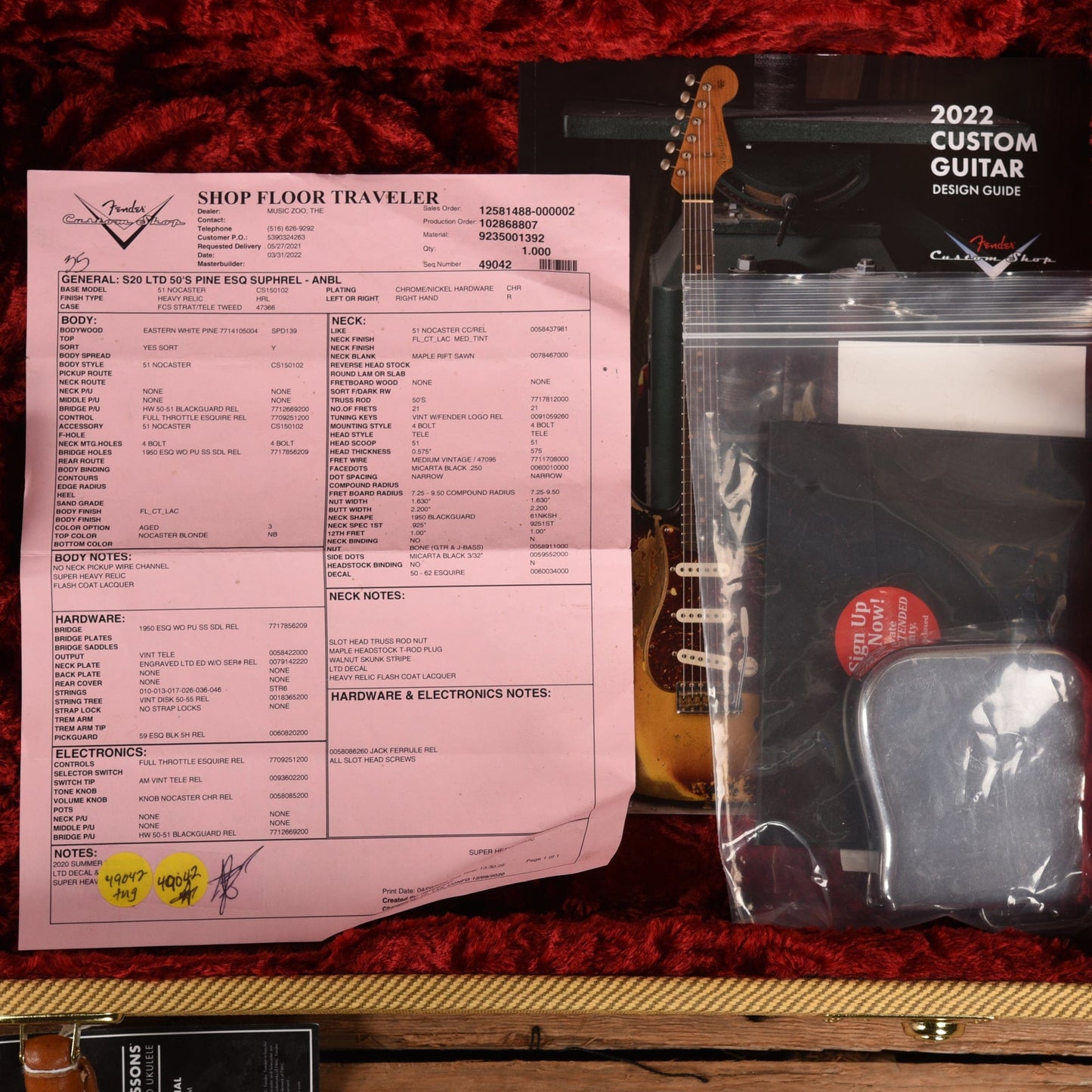 Fender Custom Shop 50s Pine Esquire Super Heavy Relic Butterscotch Blonde 2022 Electric Guitars / Solid Body