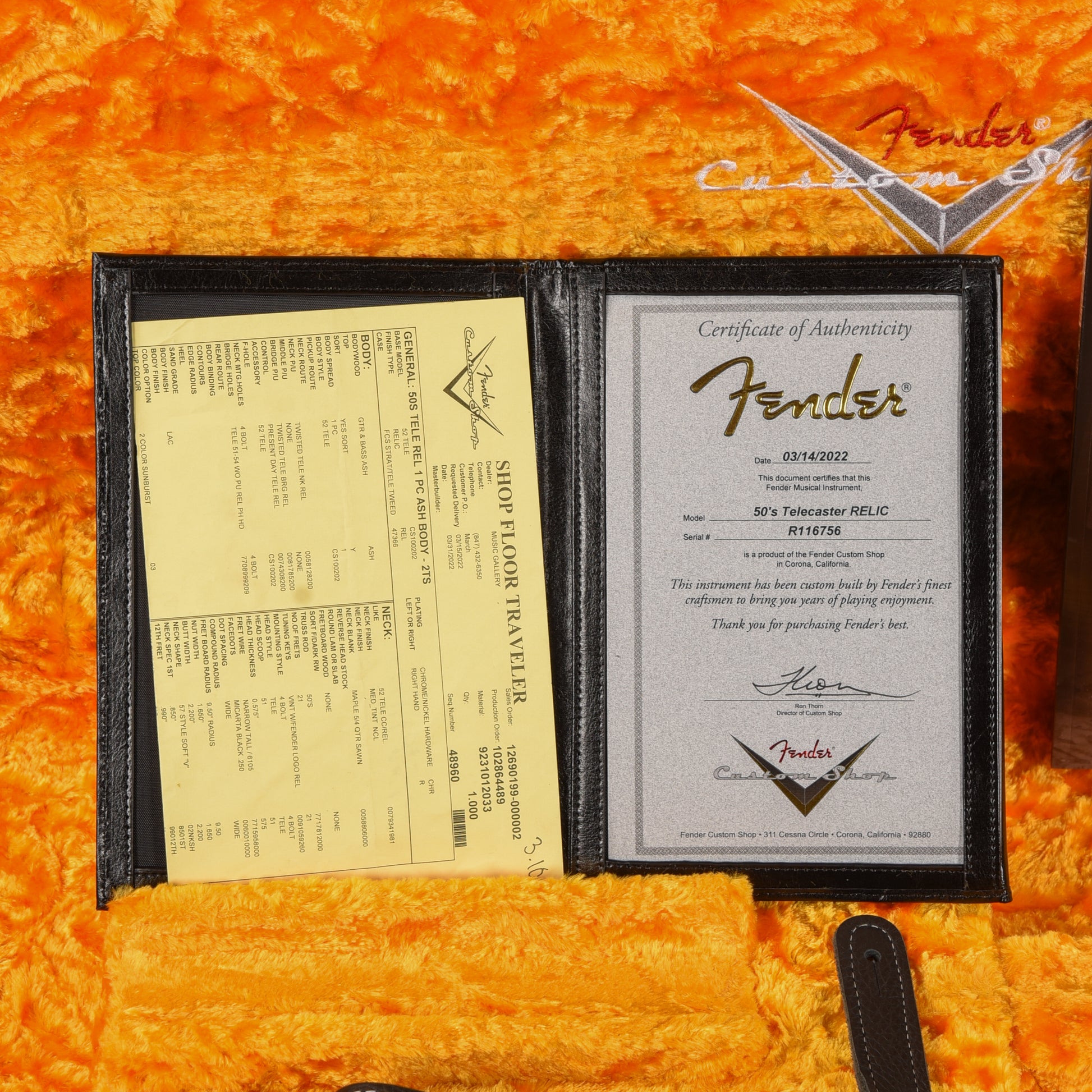 Fender Custom Shop 50s Reissue Telecaster Relic 2-Color Sunburst 2022 Electric Guitars / Solid Body