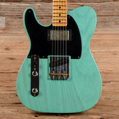 Fender Custom Shop 52 Telecaster HS Chicago Special Relic Faded Aged Trans Seafoam Green 2022 LEFTY Electric Guitars / Solid Body