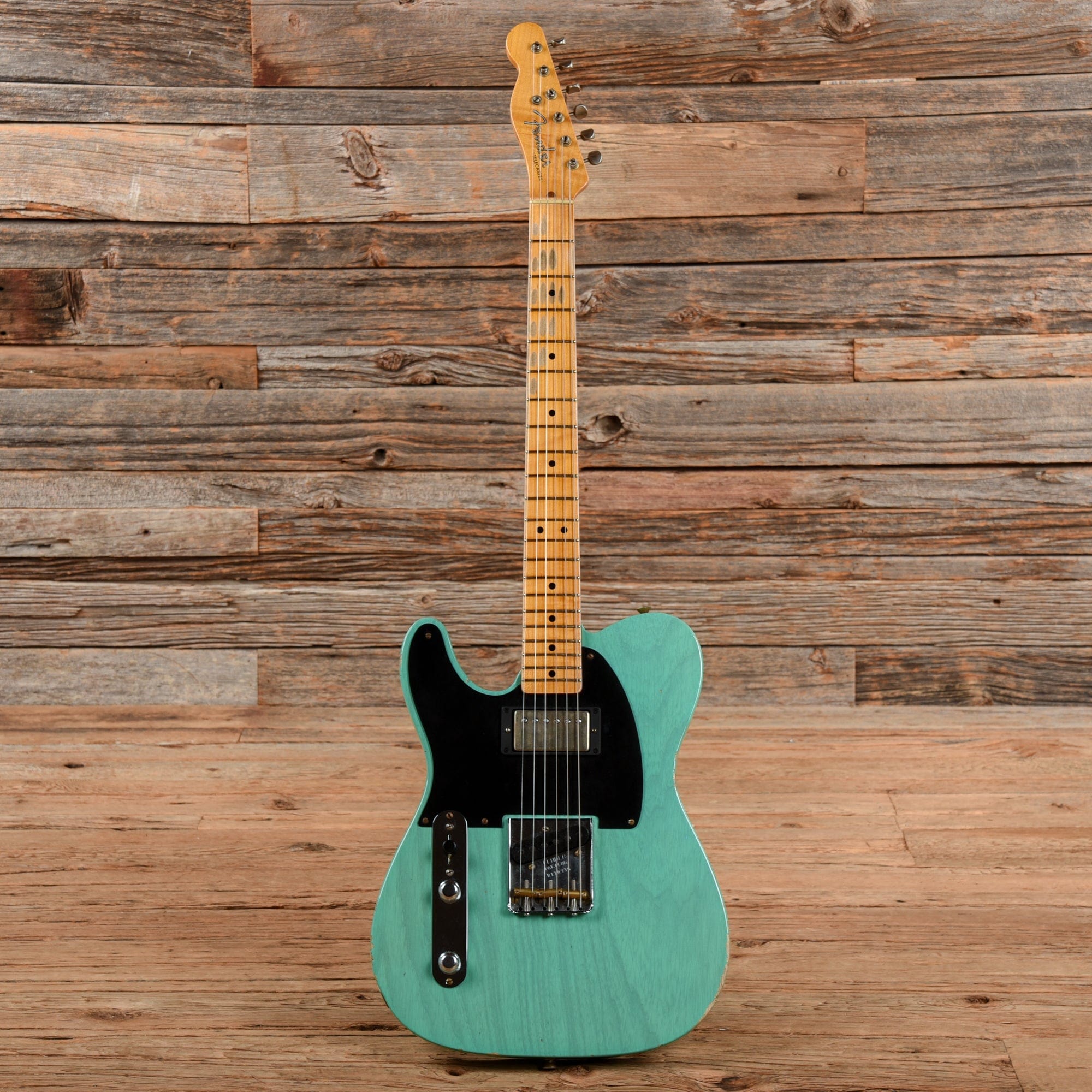 Fender Custom Shop 52 Telecaster HS Chicago Special Relic Faded Aged Trans Seafoam Green 2022 LEFTY Electric Guitars / Solid Body