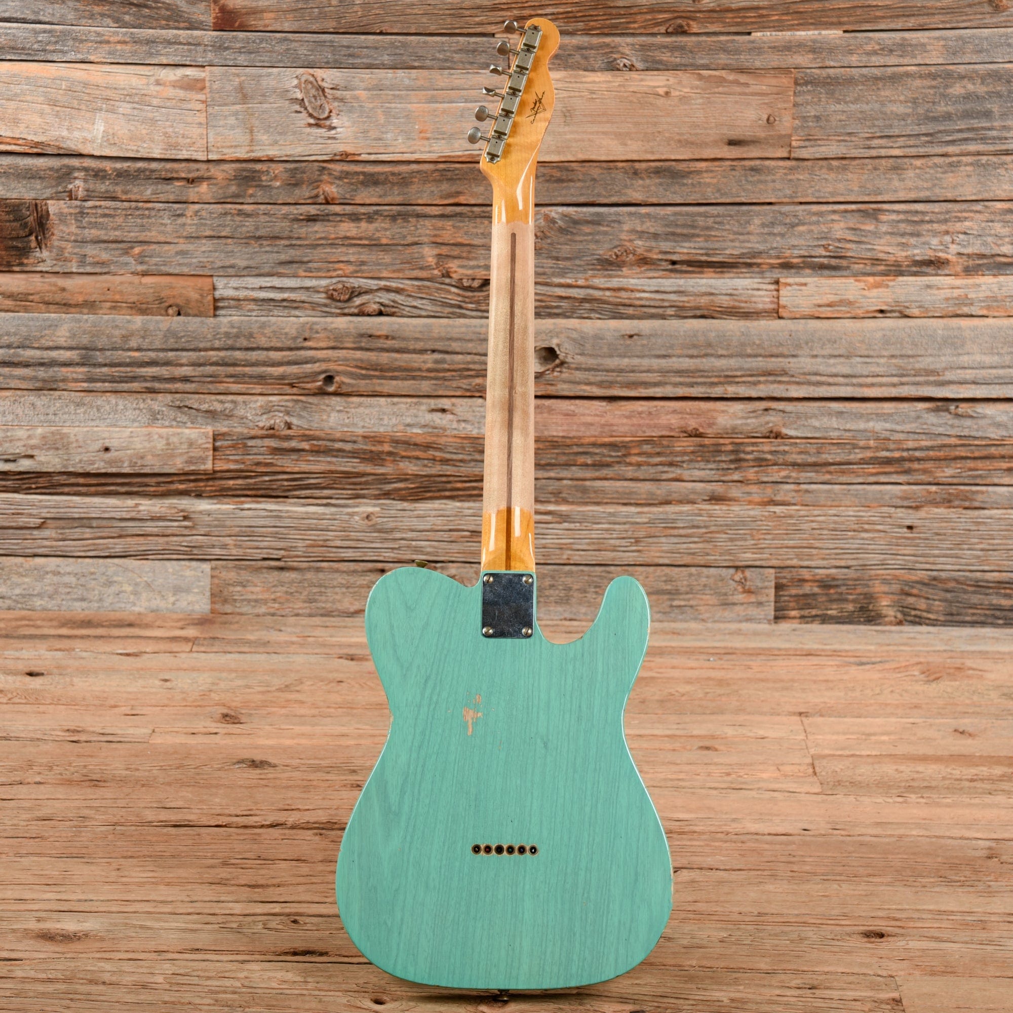 Fender Custom Shop 52 Telecaster HS Chicago Special Relic Faded Aged Trans Seafoam Green 2022 LEFTY Electric Guitars / Solid Body