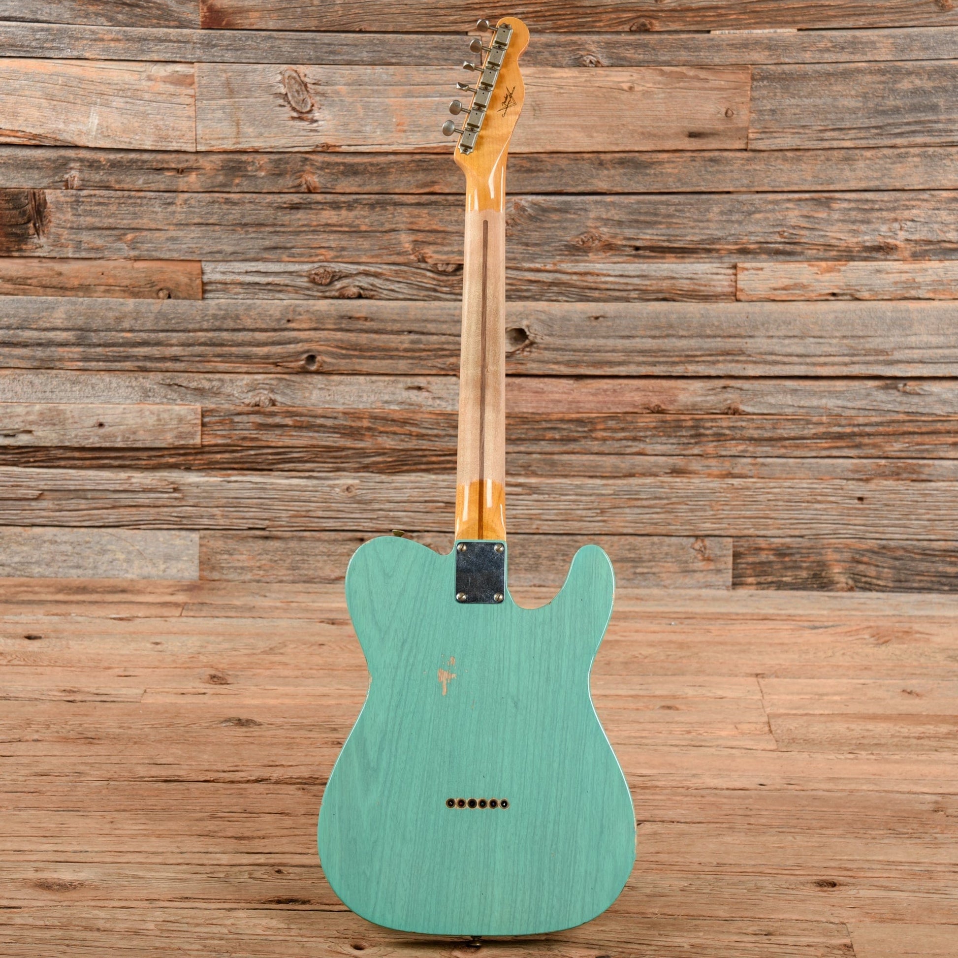 Fender Custom Shop 52 Telecaster HS Chicago Special Relic Faded Aged Trans Seafoam Green 2022 LEFTY Electric Guitars / Solid Body
