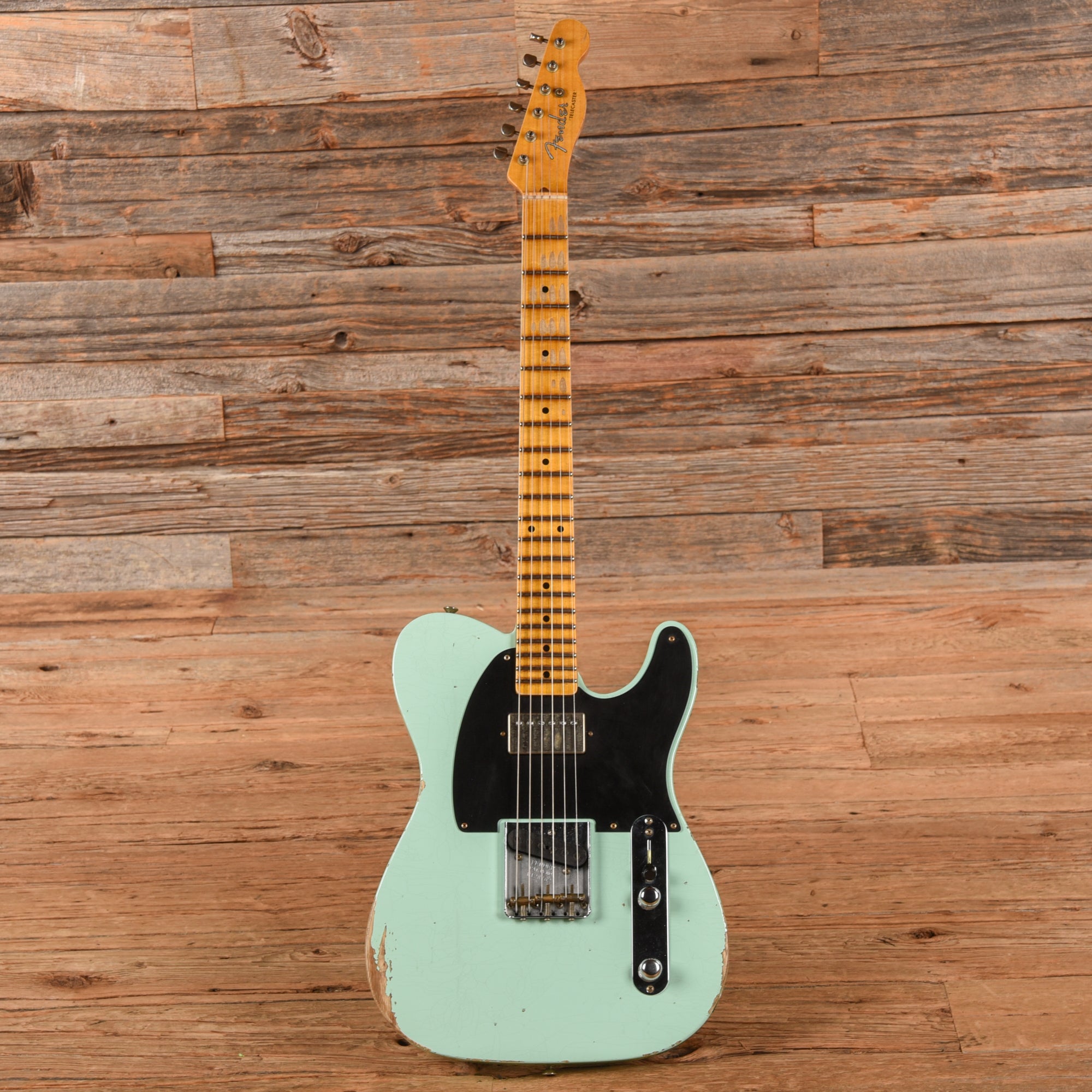 Fender Custom Shop '52 Telecaster HS Relic Faded Surf Greed 2023 Electric Guitars / Solid Body
