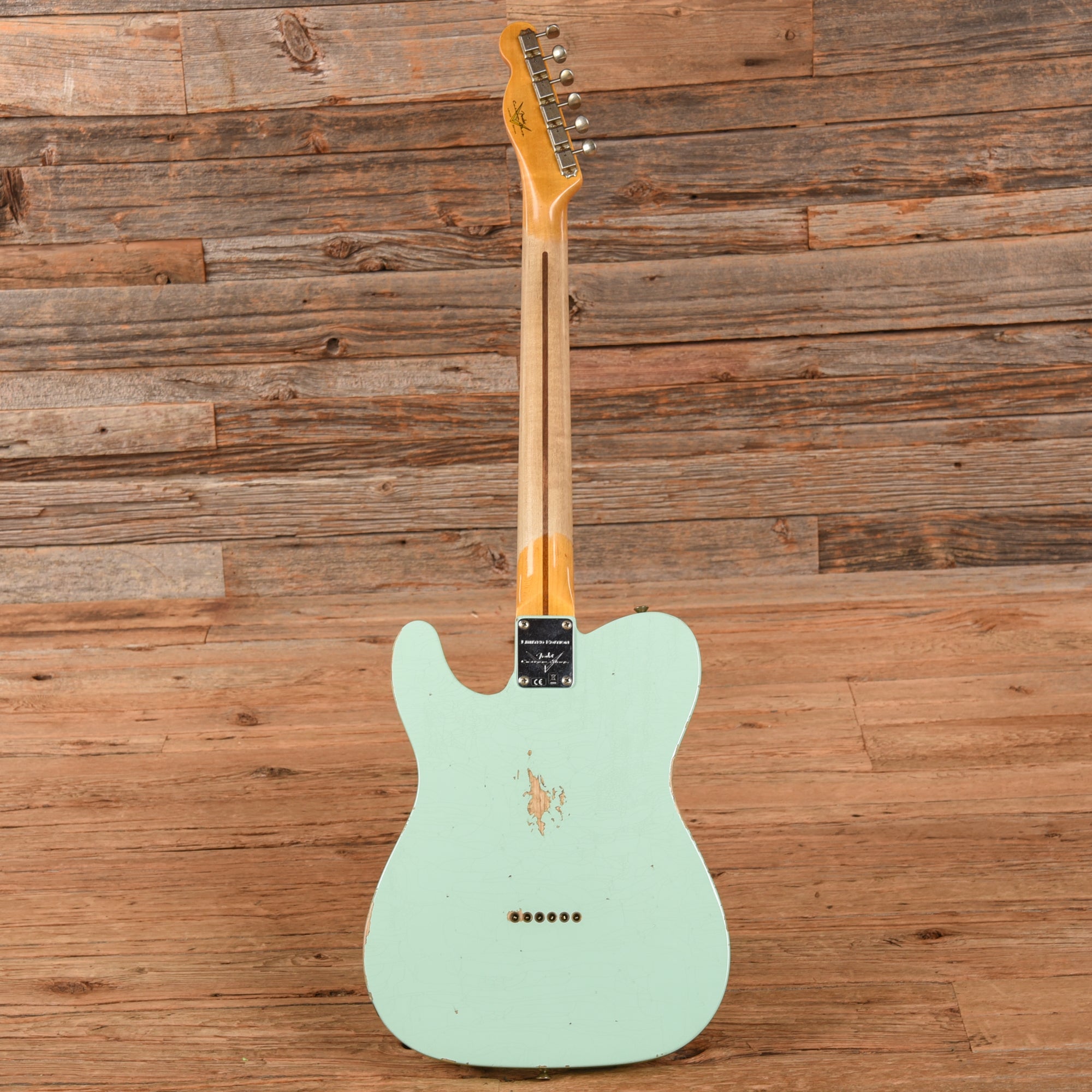 Fender Custom Shop '52 Telecaster HS Relic Faded Surf Greed 2023 Electric Guitars / Solid Body
