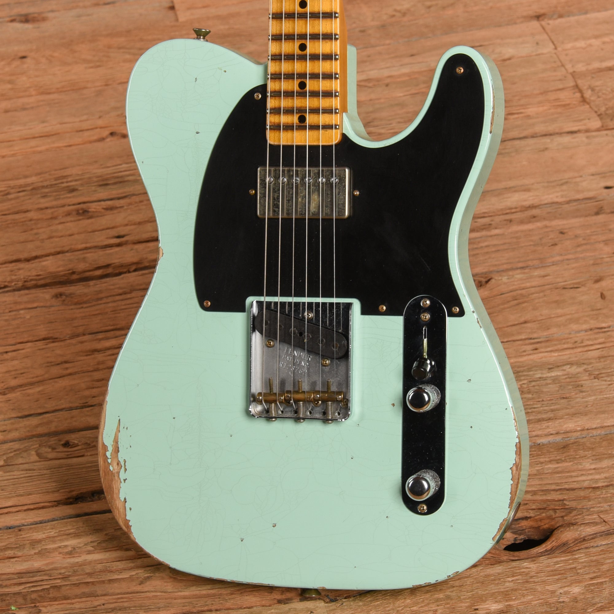 Fender Custom Shop '52 Telecaster HS Relic Faded Surf Greed 2023 Electric Guitars / Solid Body