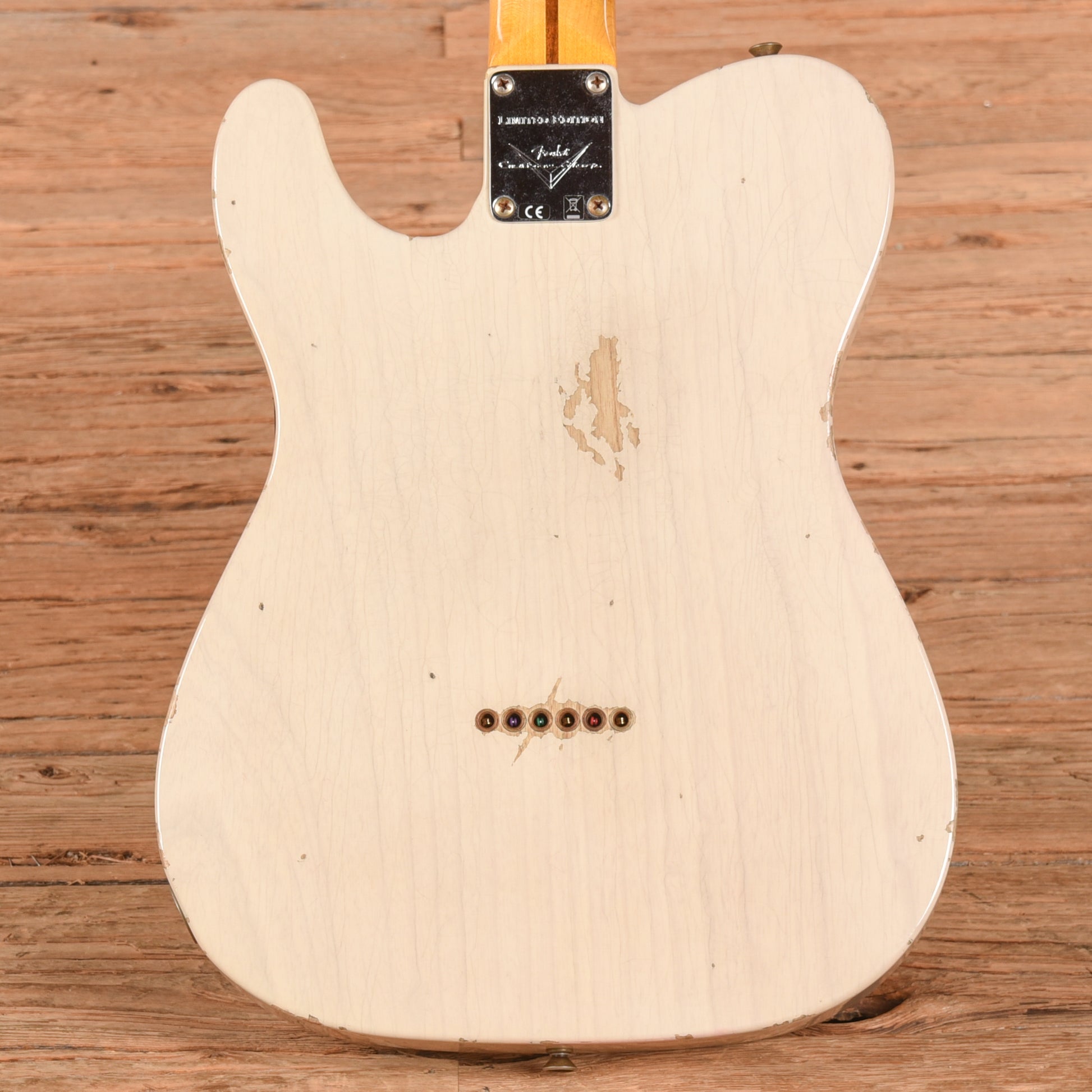 Fender Custom Shop '52 Telecaster Relic Aged White Blonde Electric Guitars / Solid Body