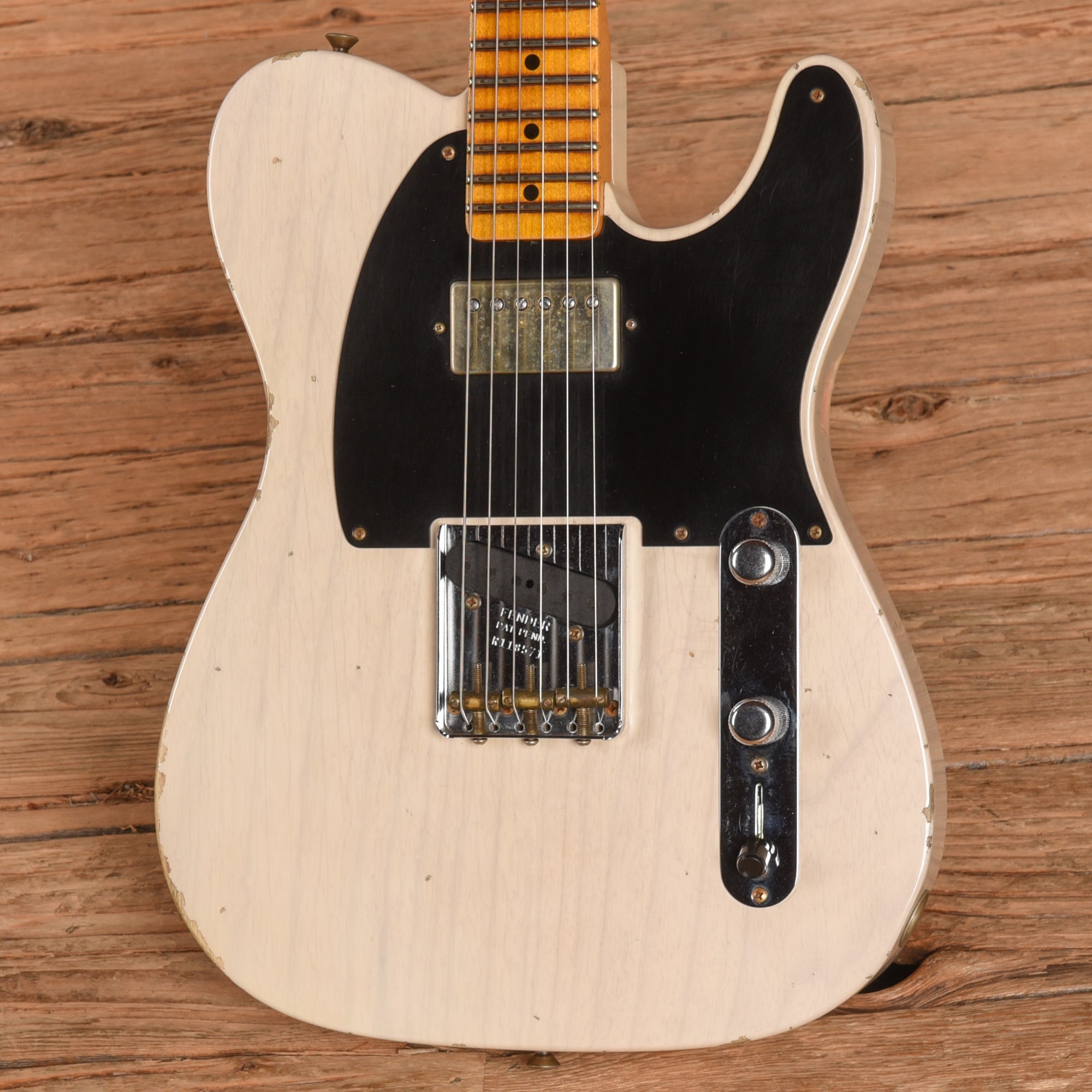 Fender Custom Shop '52 Telecaster Relic Aged White Blonde Electric Guitars / Solid Body