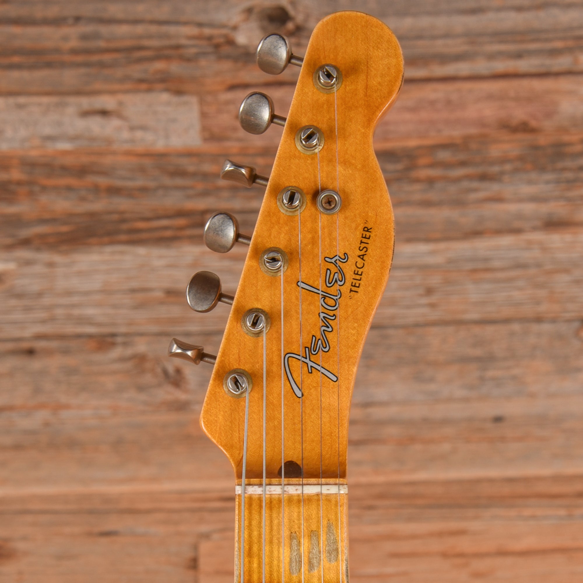 Fender Custom Shop '52 Telecaster Relic Aged White Blonde Electric Guitars / Solid Body