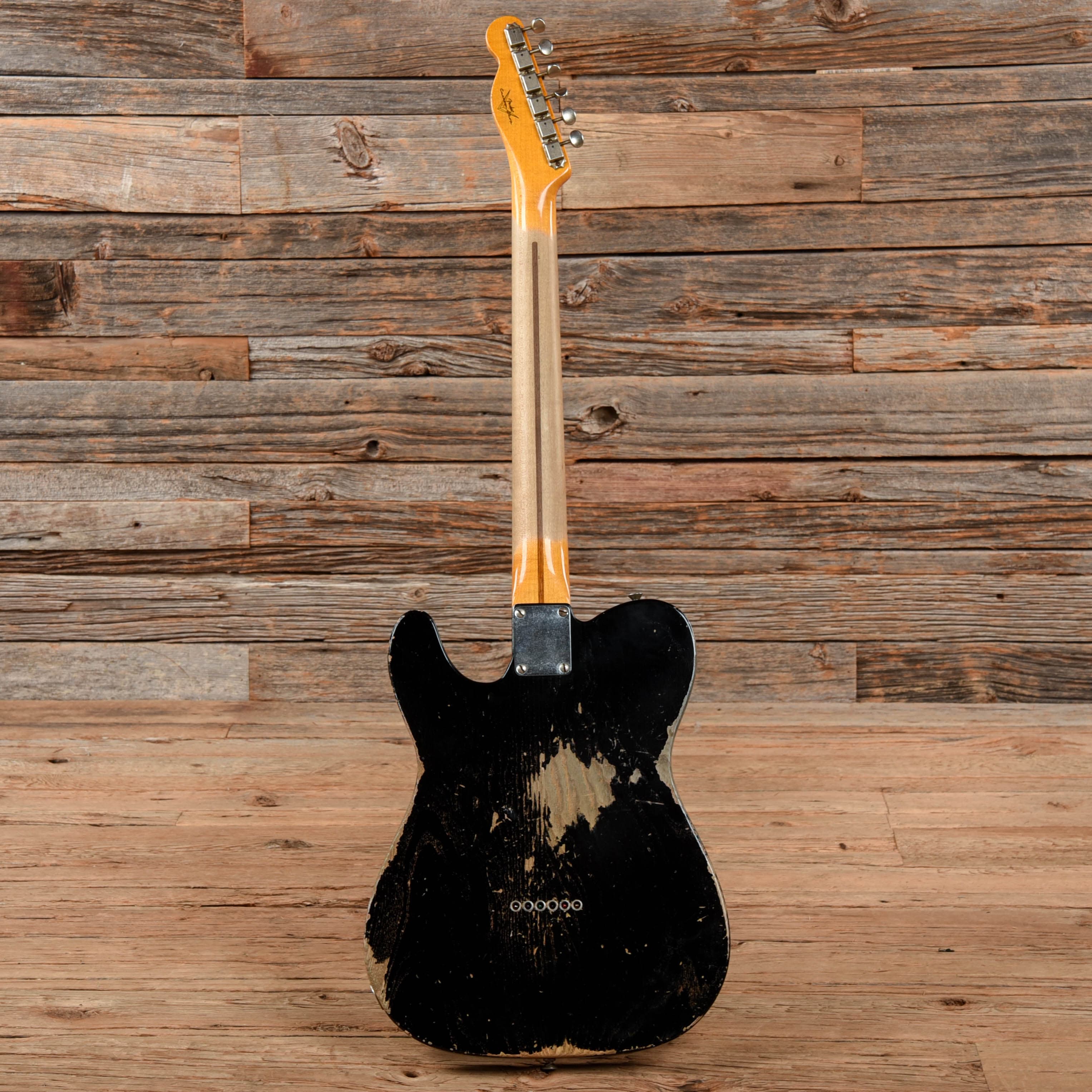 Fender Custom Shop 52 Telecaster Relic Black 2015 Electric Guitars / Solid Body
