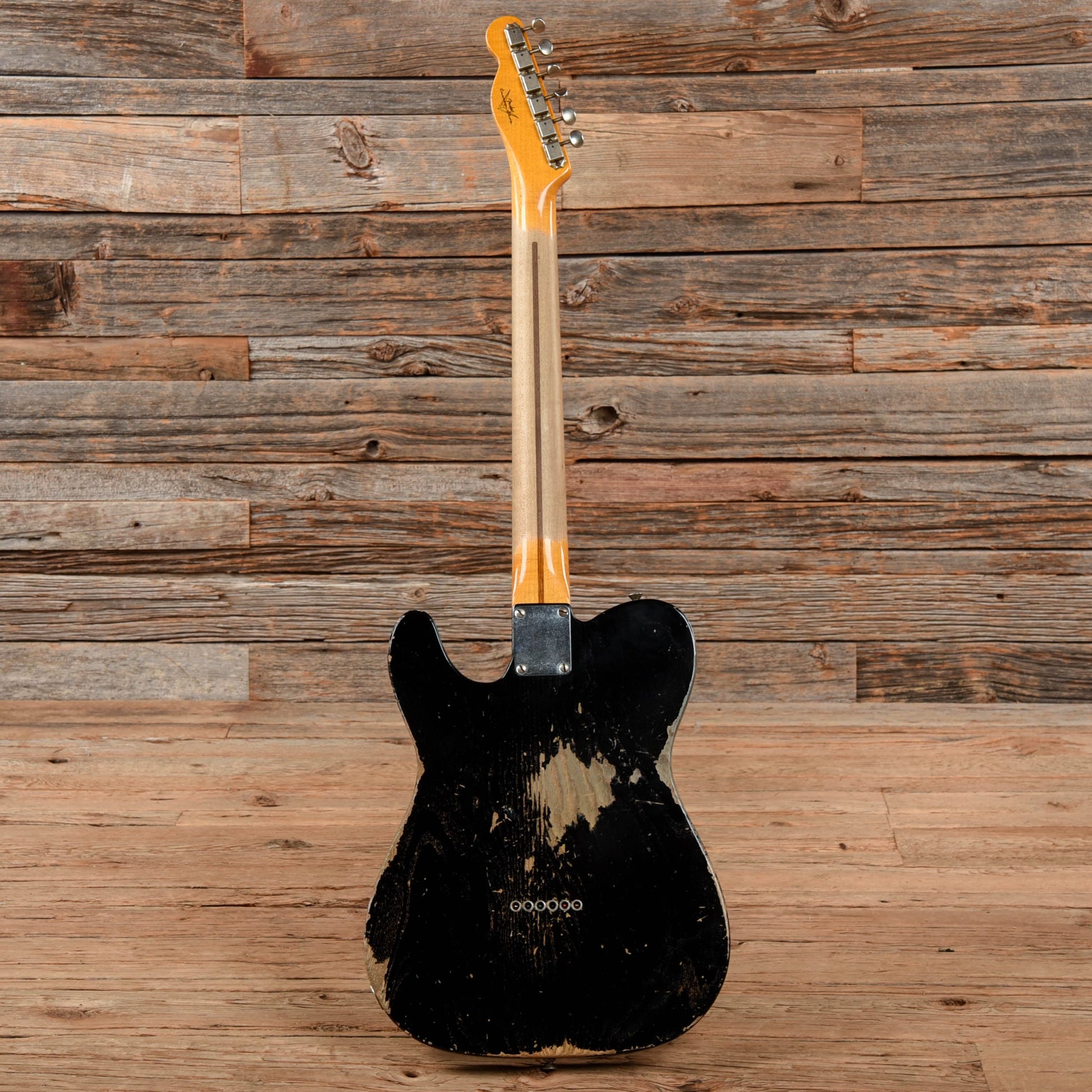 Fender Custom Shop 52 Telecaster Relic Black 2015 Electric Guitars / Solid Body