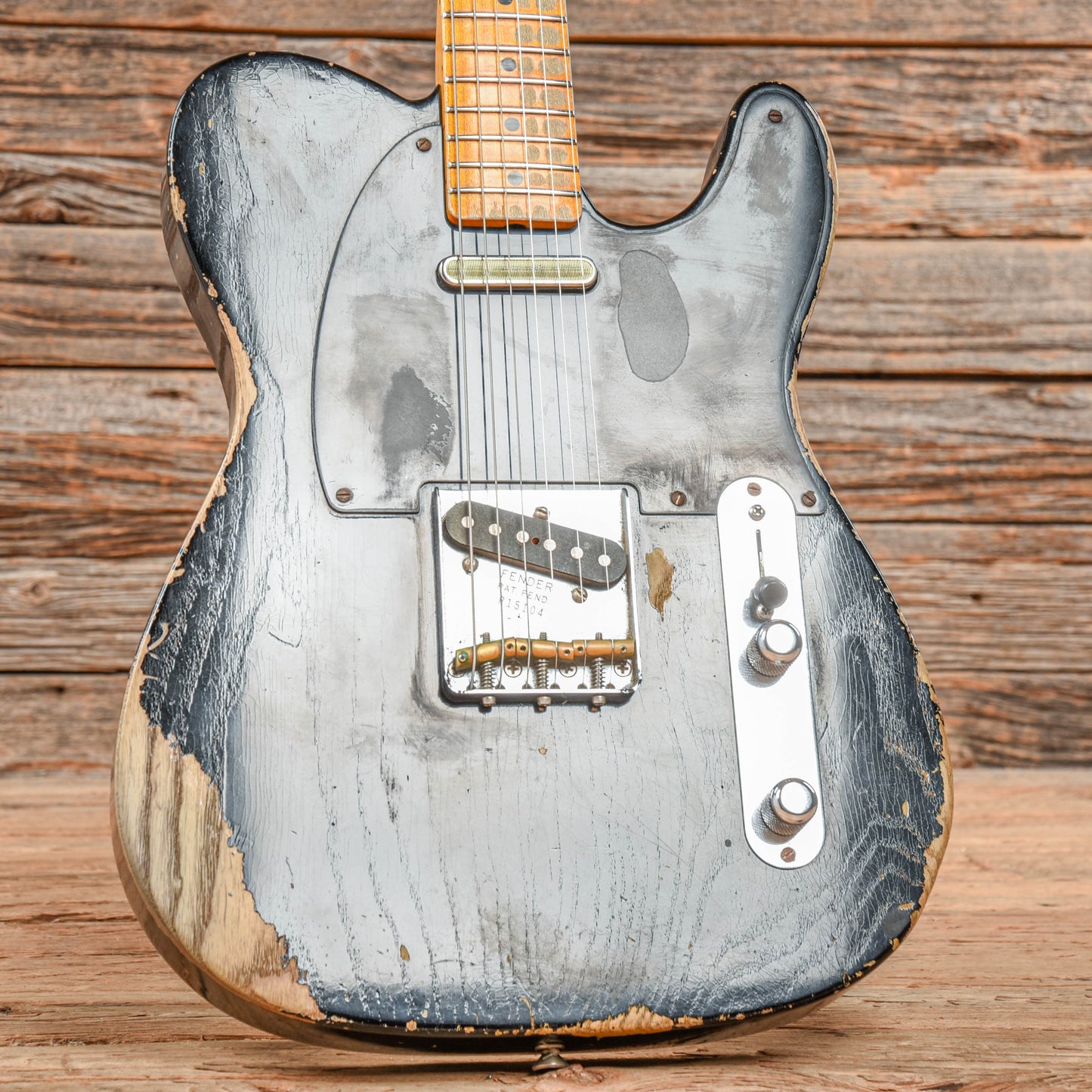 Fender Custom Shop 52 Telecaster Relic Black 2015 Electric Guitars / Solid Body