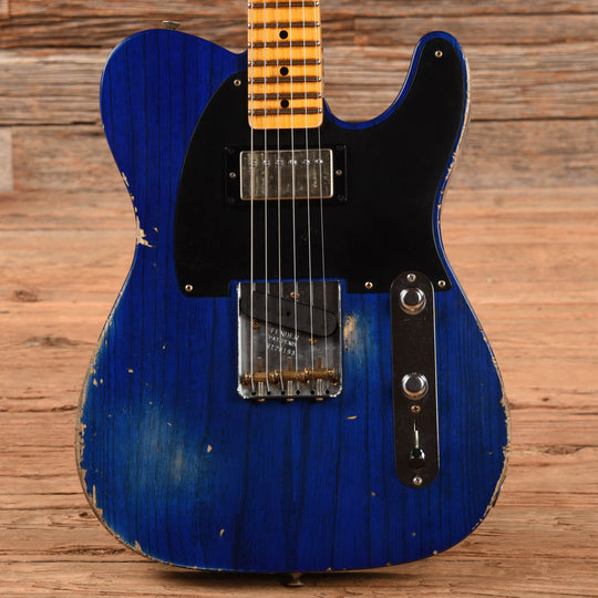 Fender Custom Shop '52 Telecaster Relic Blue Metallic 2023 Electric Guitars / Solid Body