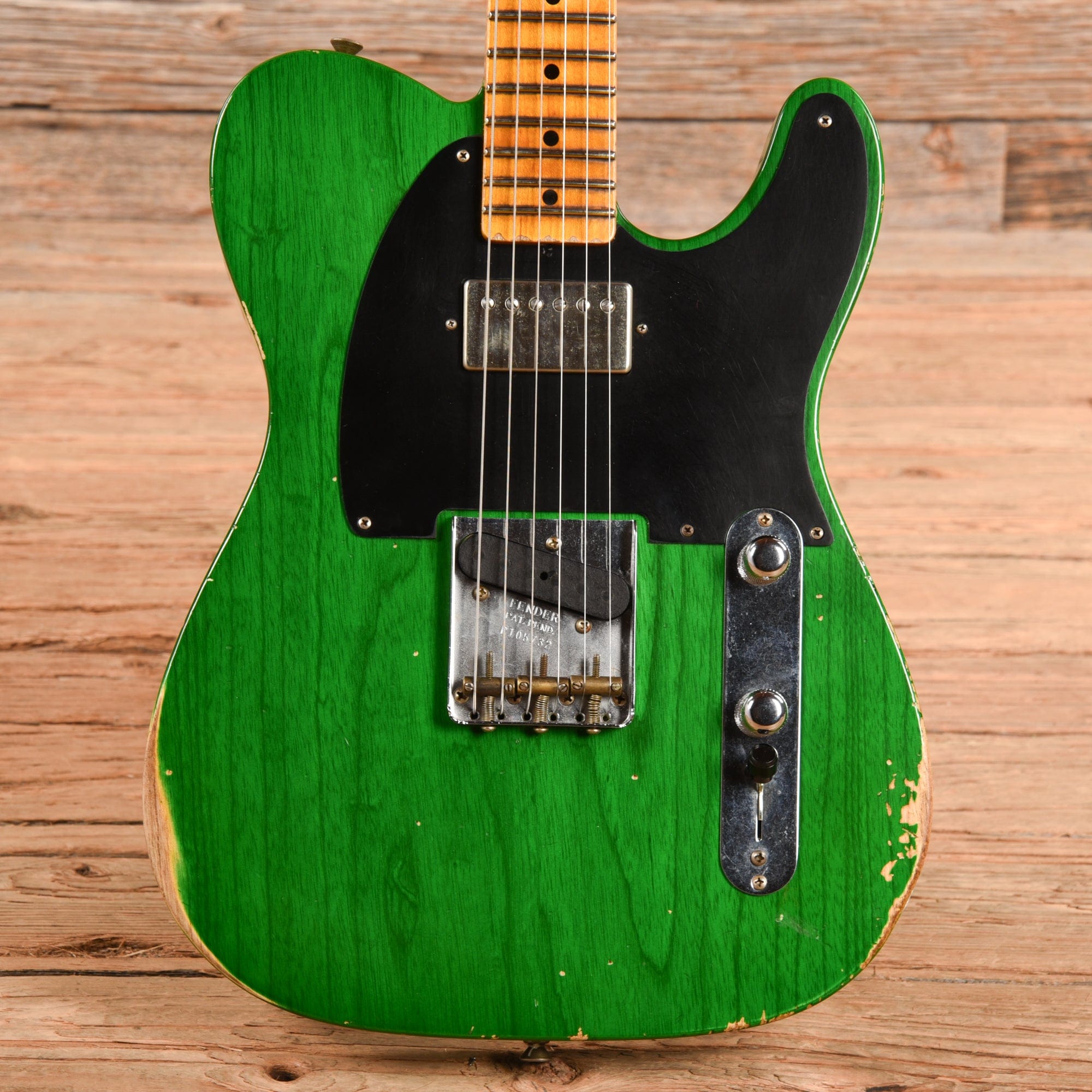 Telecaster Solid Background Fender Custom Shop '52 Telecaster Relic Emerald Green Transparent 2020 ...