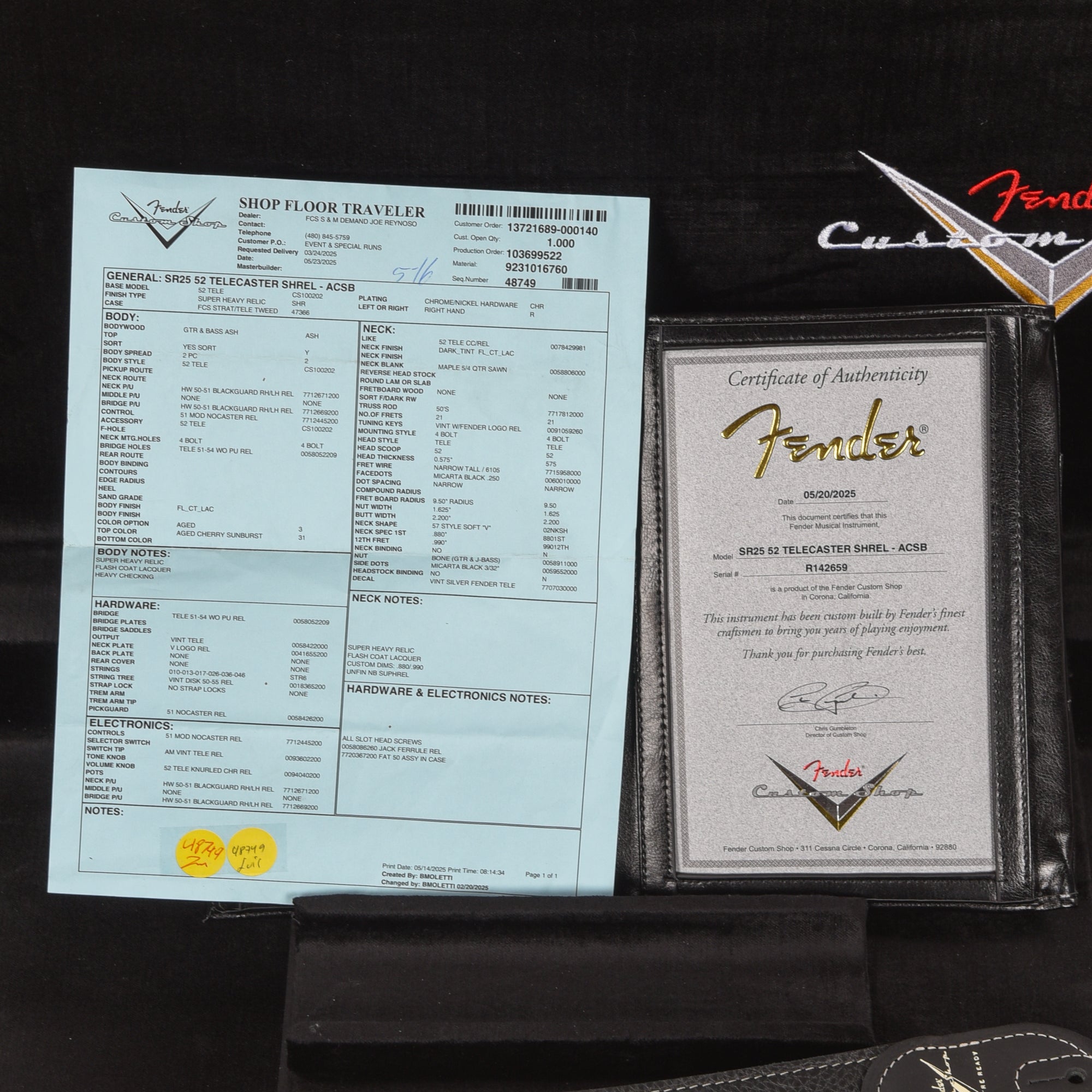 Fender Custom Shop '52 Telecaster Super Heavy Relic Aged Cherry Sunburst 2025 Electric Guitars / Solid Body
