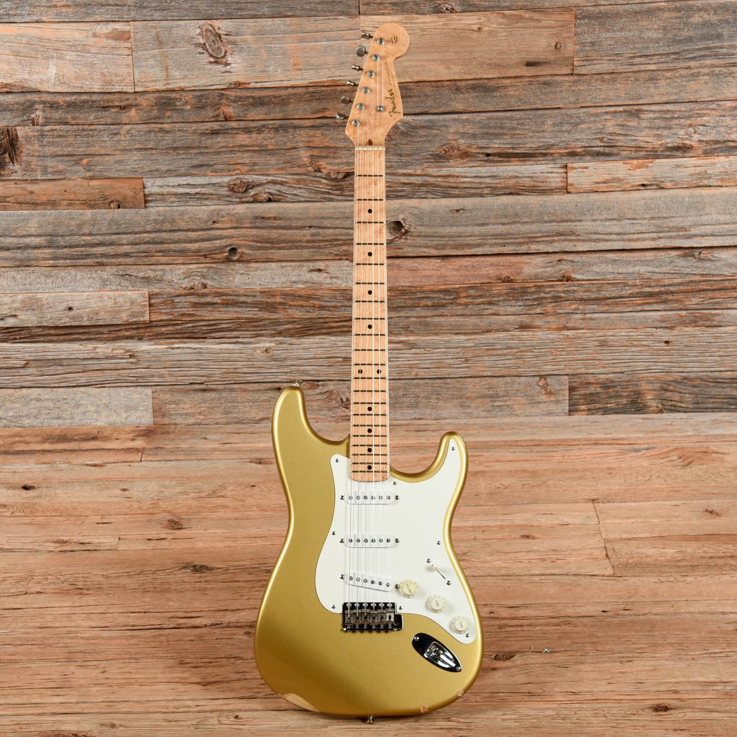 Fender Custom Shop '54 Stratocaster Aztec Gold 1995 Electric Guitars / Solid Body