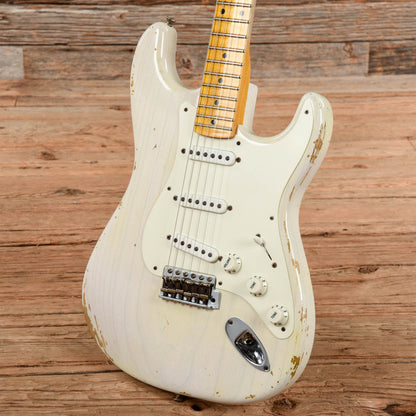 Fender Custom Shop '54 Stratocaster Heavy Relic Aged White Blonde 2015 Electric Guitars / Solid Body