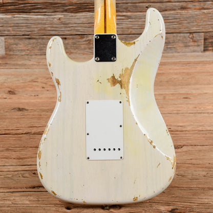 Fender Custom Shop '54 Stratocaster Heavy Relic Aged White Blonde 2015 Electric Guitars / Solid Body