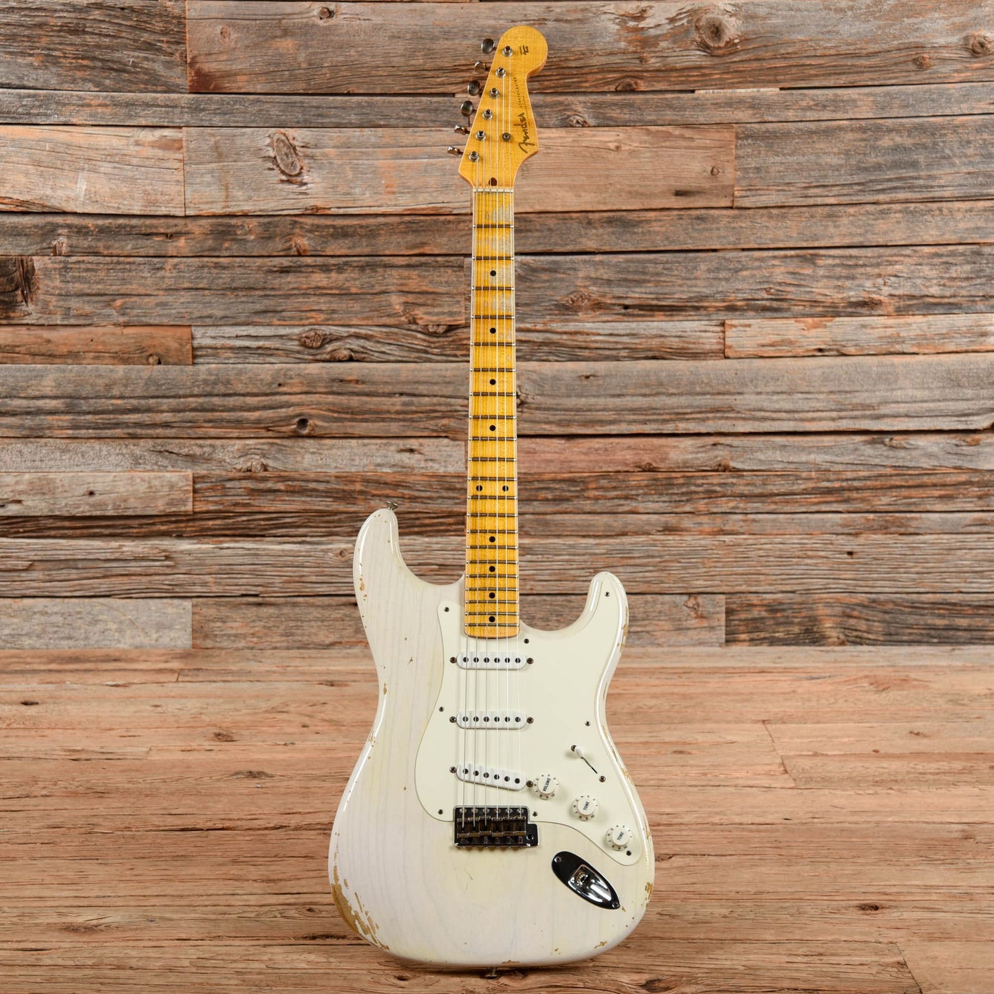 Fender Custom Shop '54 Stratocaster Heavy Relic Aged White Blonde 2015 Electric Guitars / Solid Body