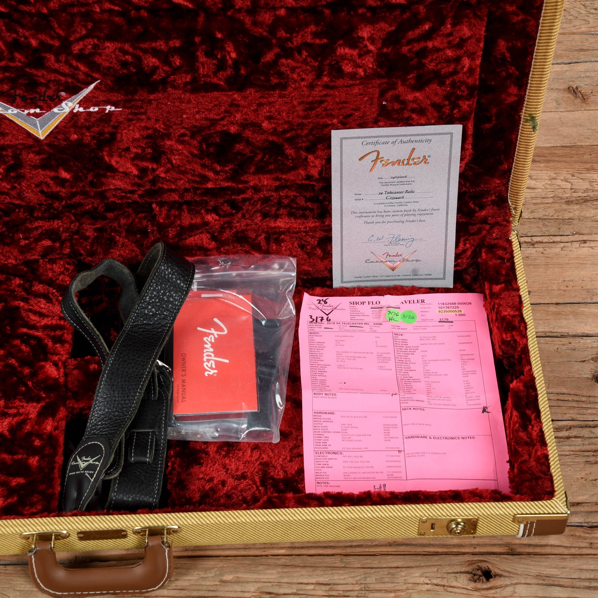 Fender Custom Shop '54 Telecaster Aged White Blonde 2018 Electric Guitars / Solid Body