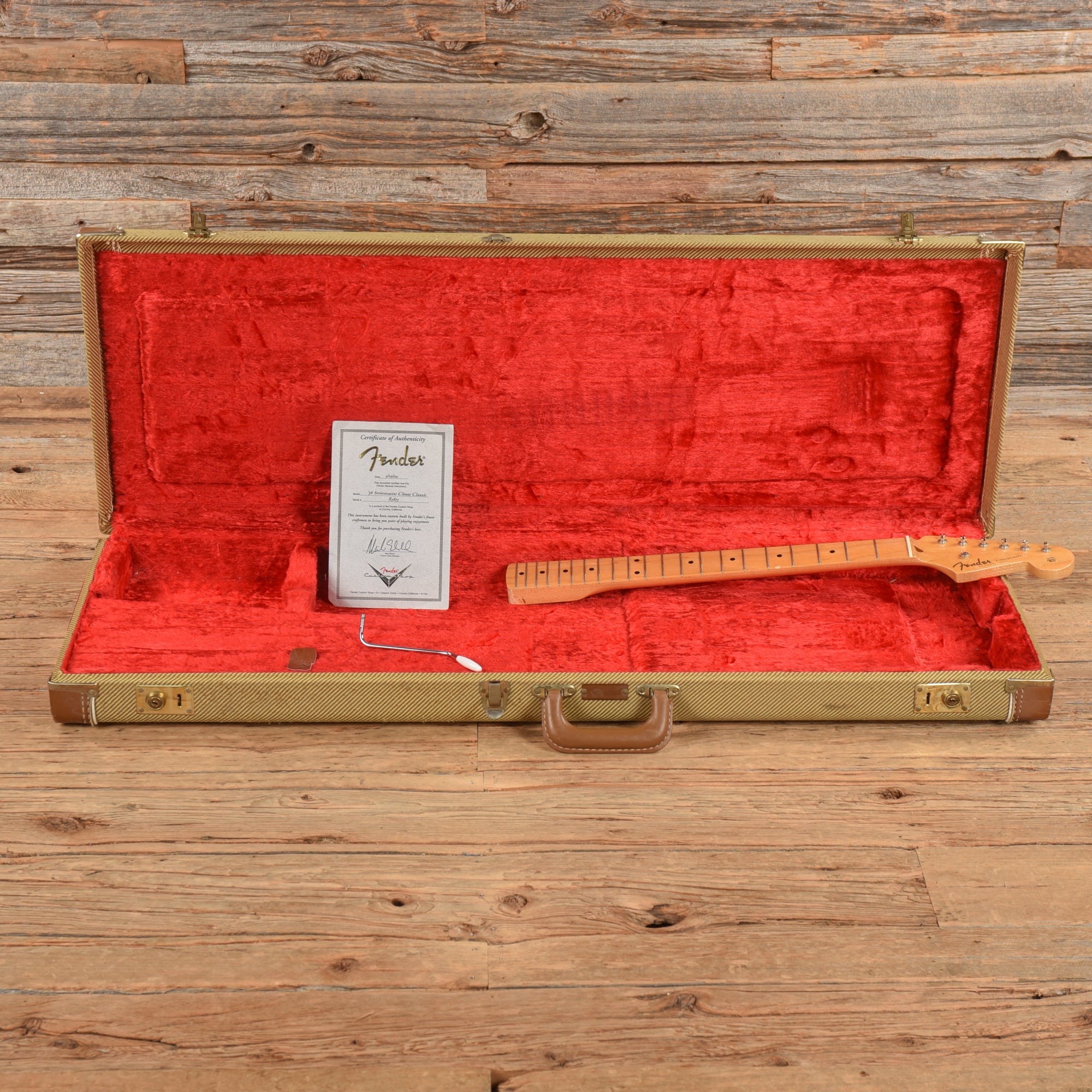 Fender Custom Shop 56 Stratocaster Closet Classic w/Replacement Neck Fiesta Red 2000 Electric Guitars / Solid Body