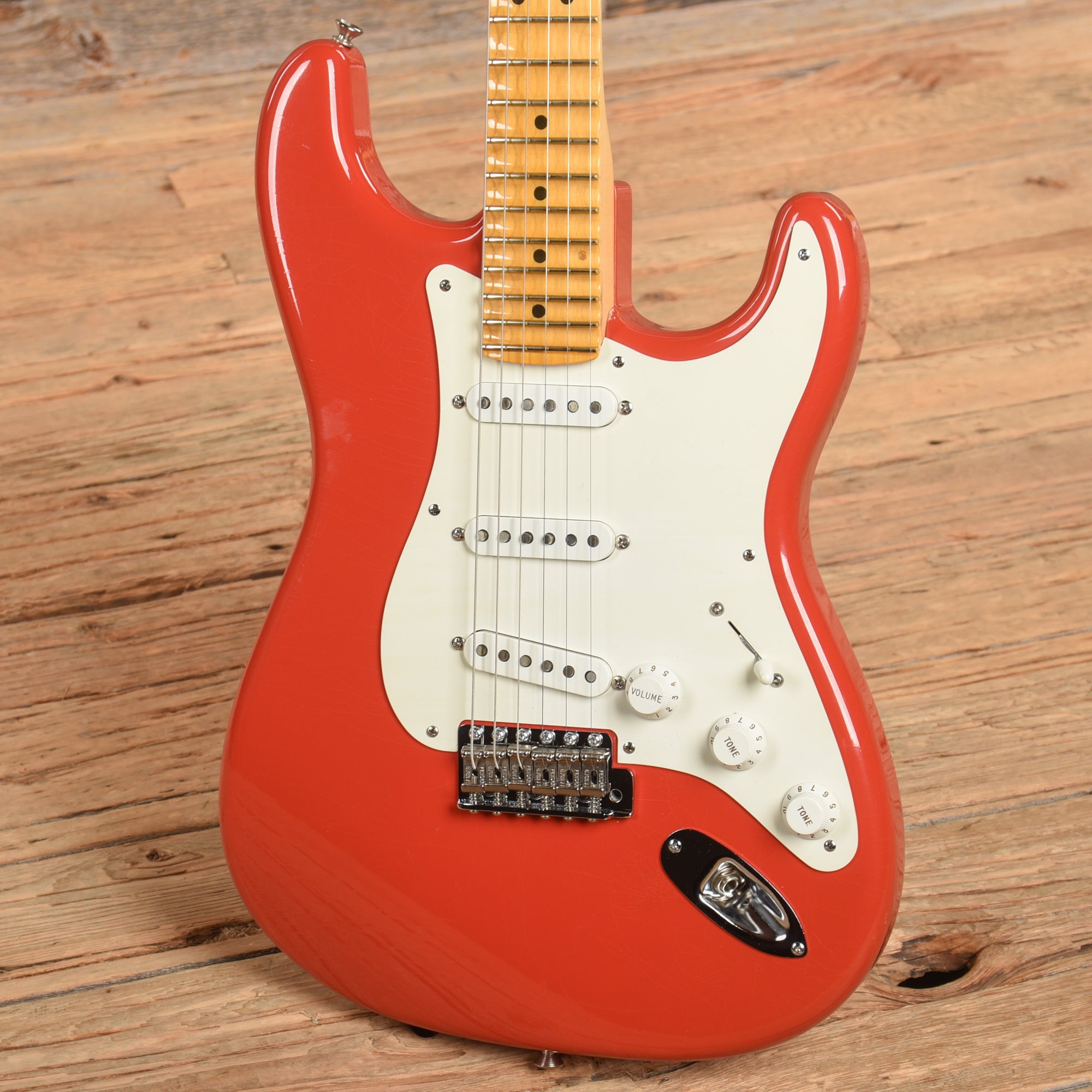 Fender Custom Shop 56 Stratocaster Closet Classic w/Replacement Neck Fiesta Red 2000 Electric Guitars / Solid Body