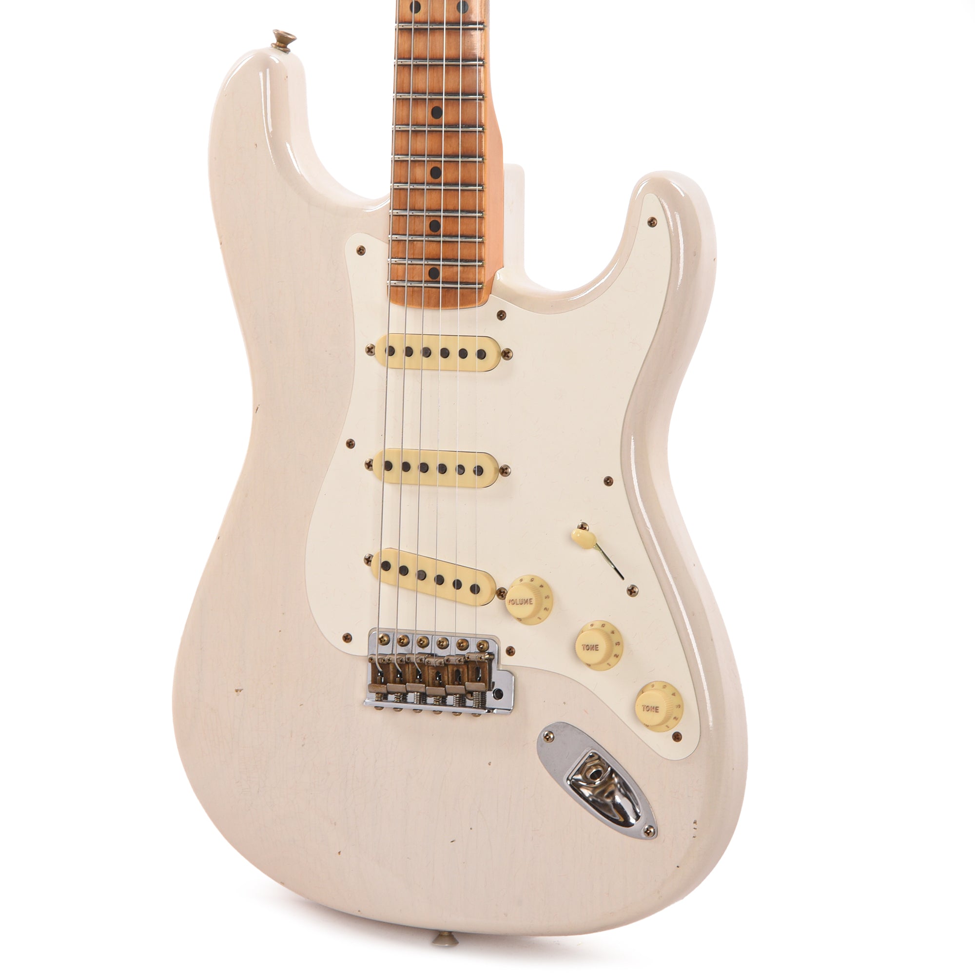 Fender Custom Shop '56 Stratocaster Journeyman Relic Aged White Blonde Electric Guitars / Solid Body