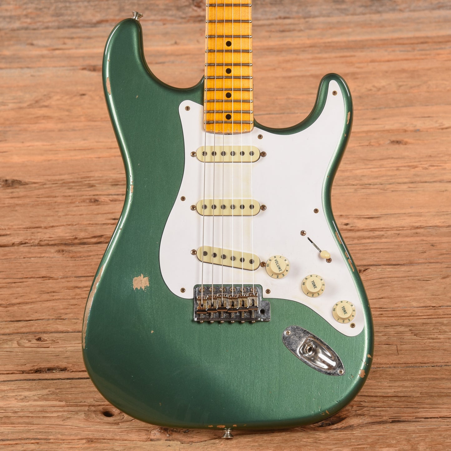 Fender Custom Shop '56 Stratocaster Relic Sherwood Metallic 2020 Electric Guitars / Solid Body