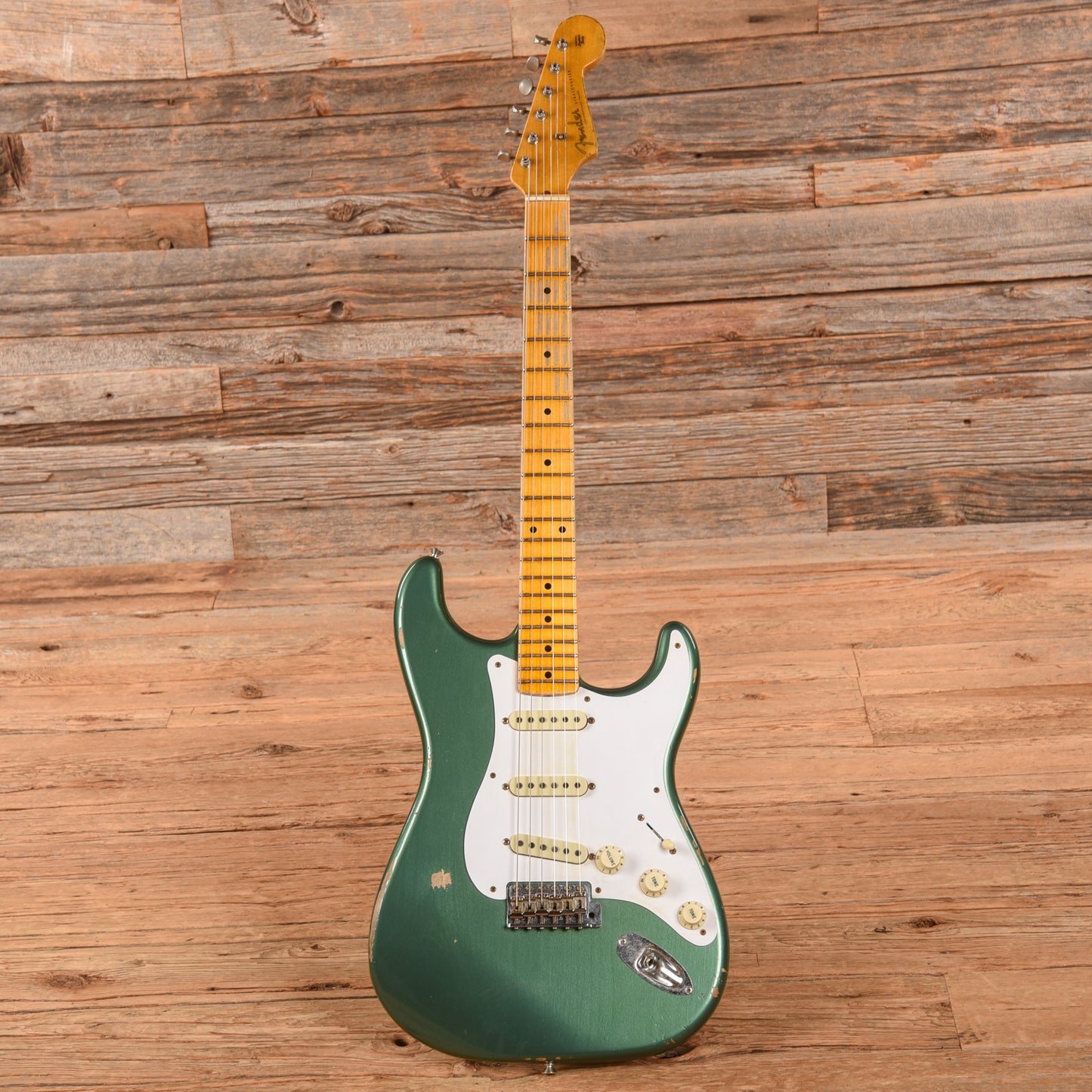 Fender Custom Shop '56 Stratocaster Relic Sherwood Metallic 2020 Electric Guitars / Solid Body