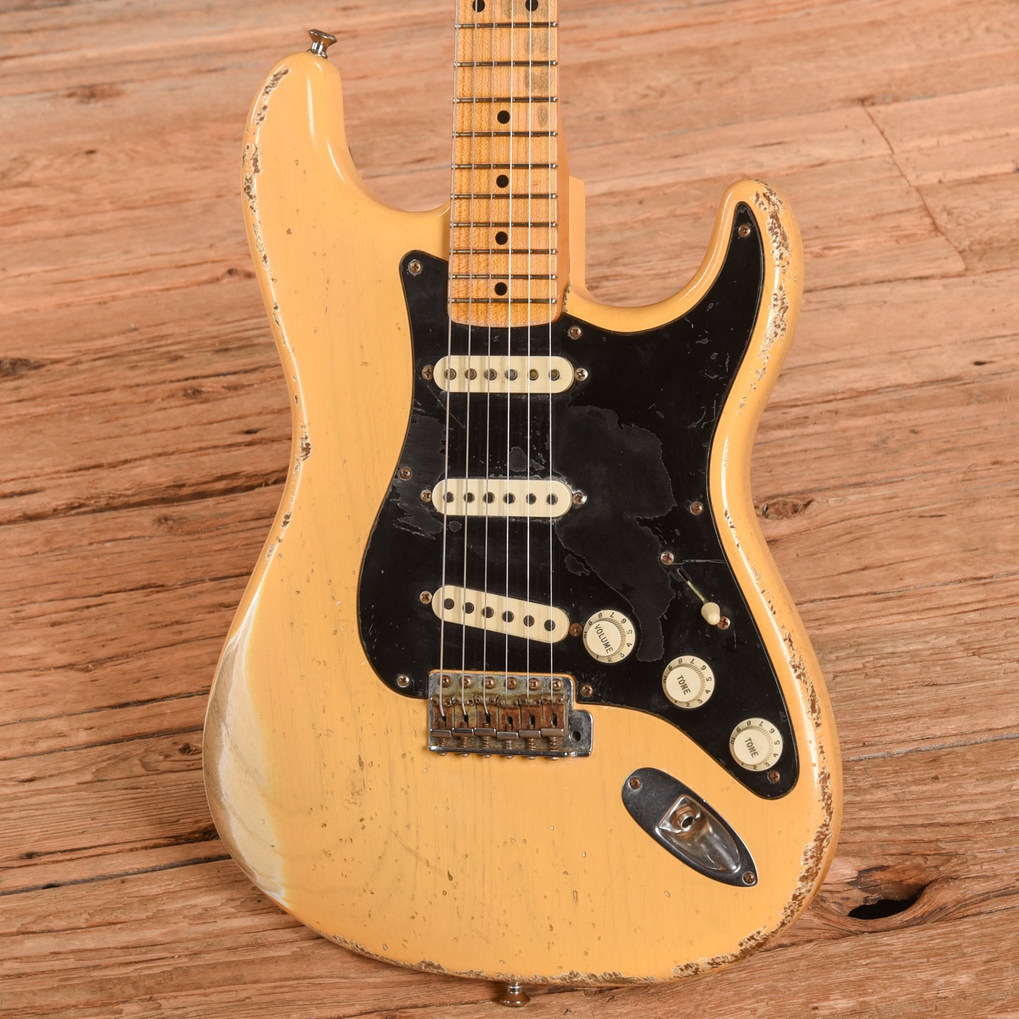 Fender Custom Shop '57 Stratocaster Heavy Relic Nocaster Blonde 2008 Electric Guitars / Solid Body