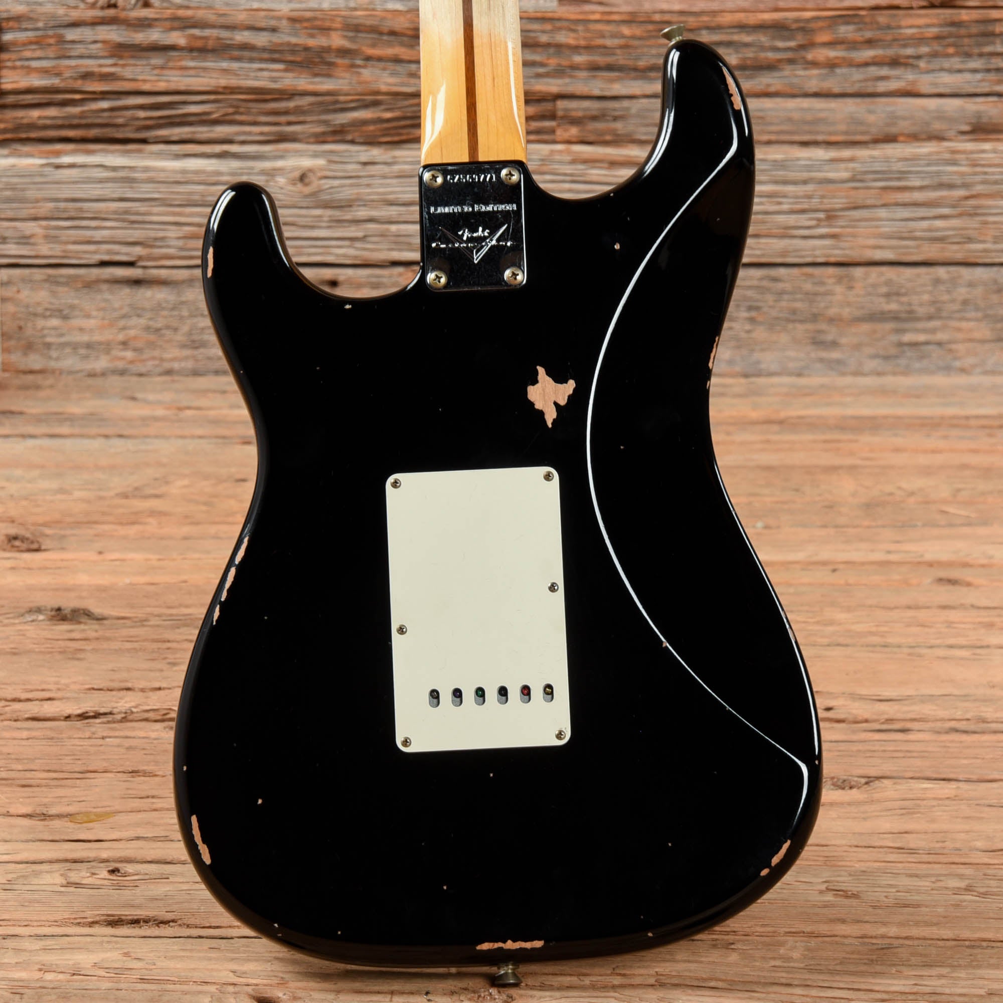 Fender Custom Shop '57 Stratocaster Relic Aged Black 2023 Electric Guitars / Solid Body