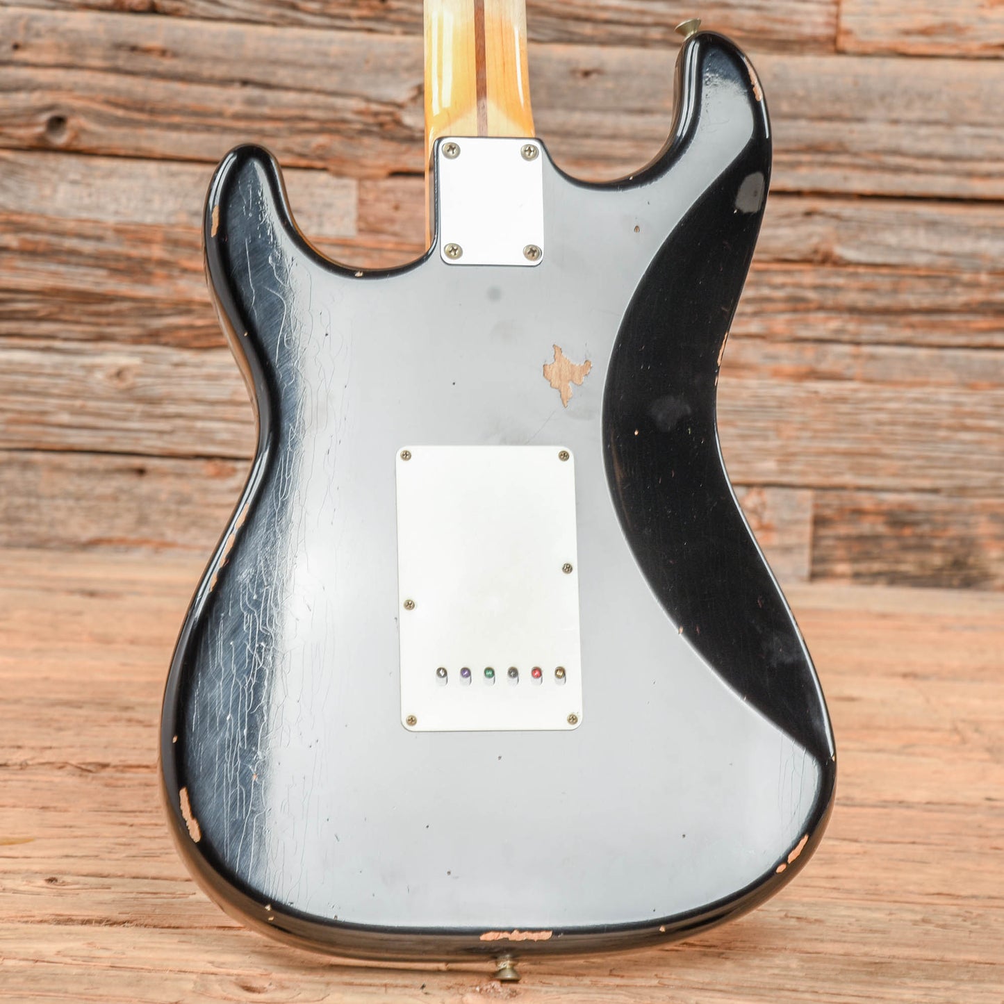 Fender Custom Shop '57 Stratocaster Relic Aged Black 2023 Electric Guitars / Solid Body
