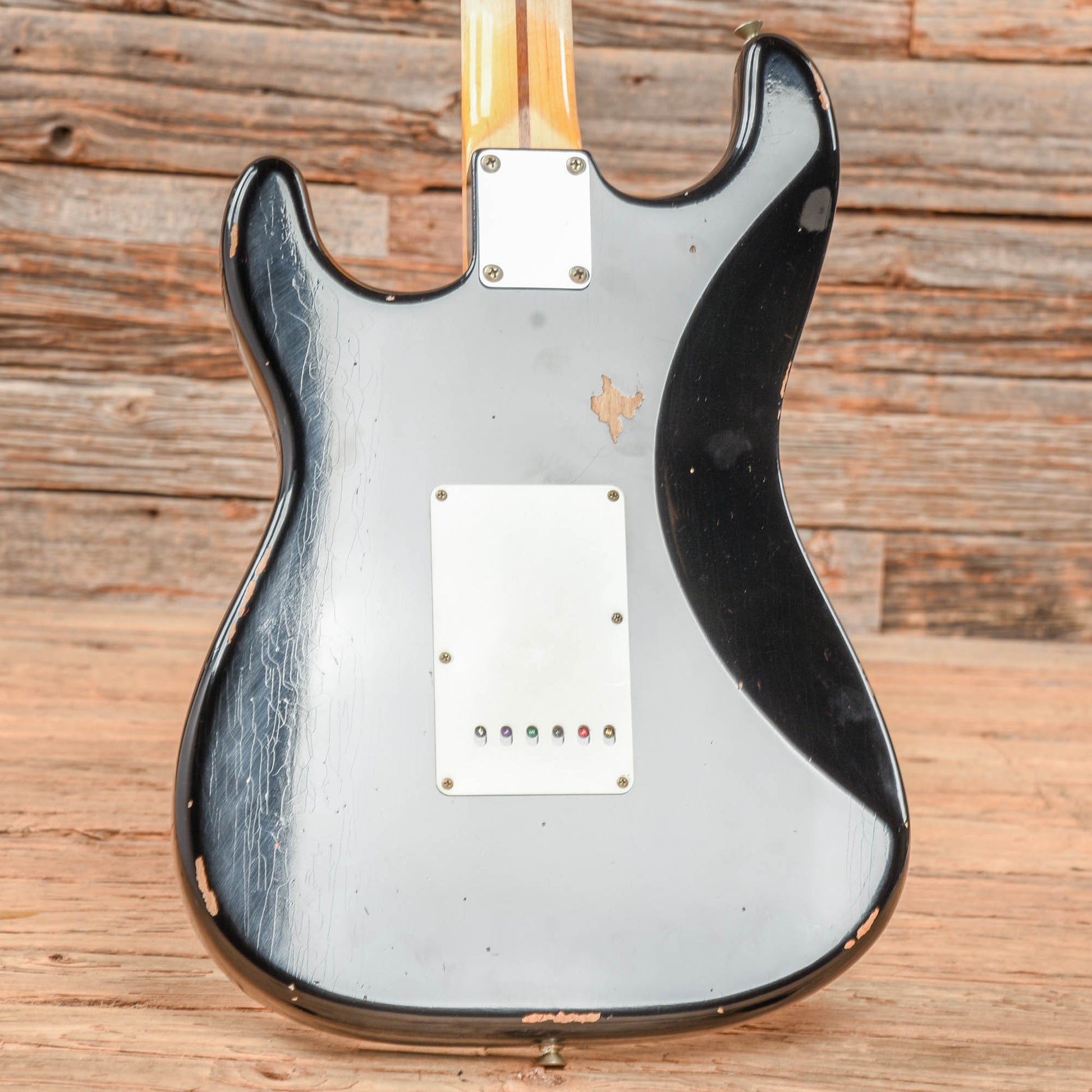 Fender Custom Shop '57 Stratocaster Relic Aged Black 2023 Electric Guitars / Solid Body
